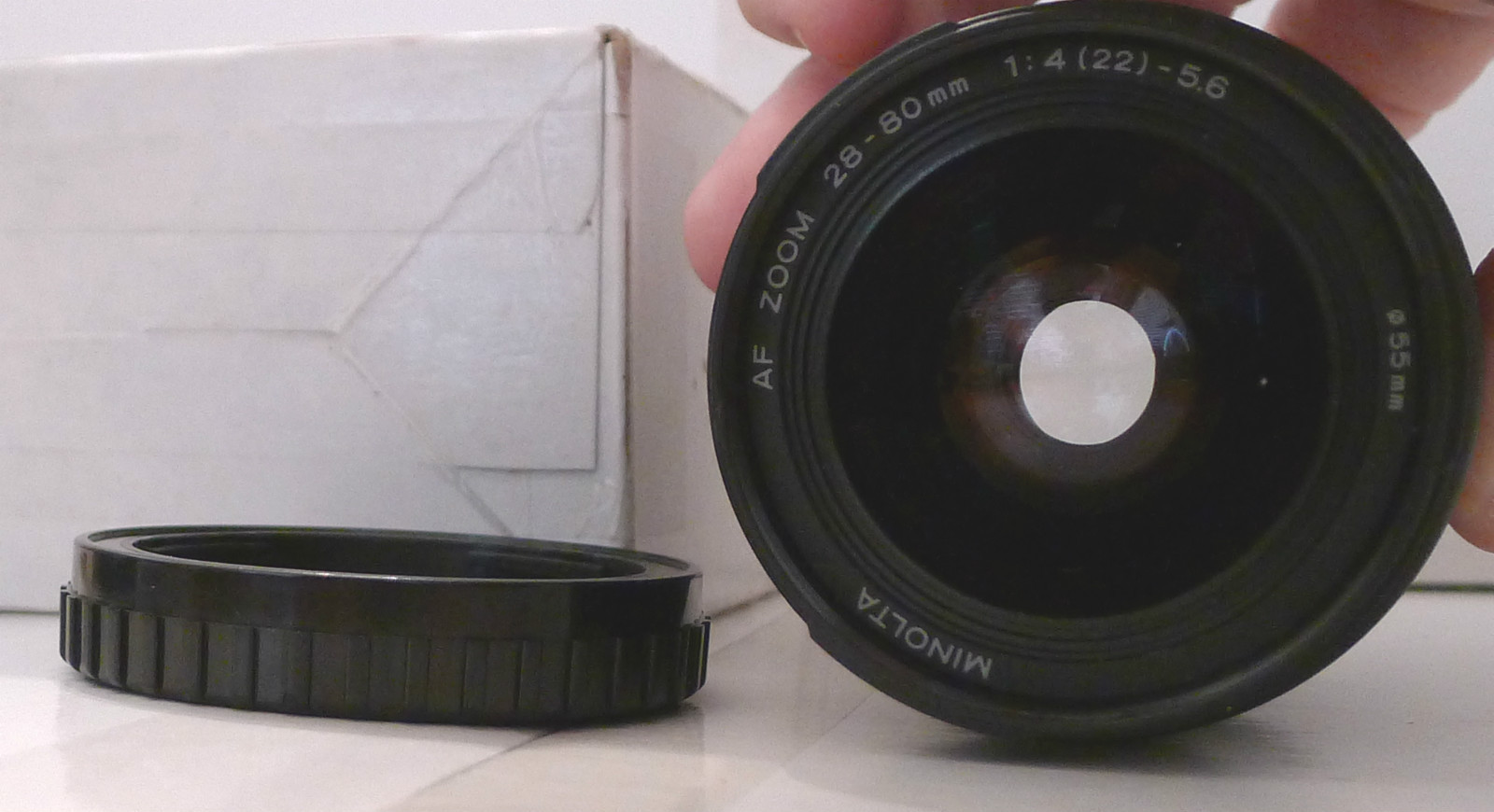 Minolta AF Zoom 28-80mm 1:4 (22) – 5.6 Lens 55mm +End Cap- Japan TESTED