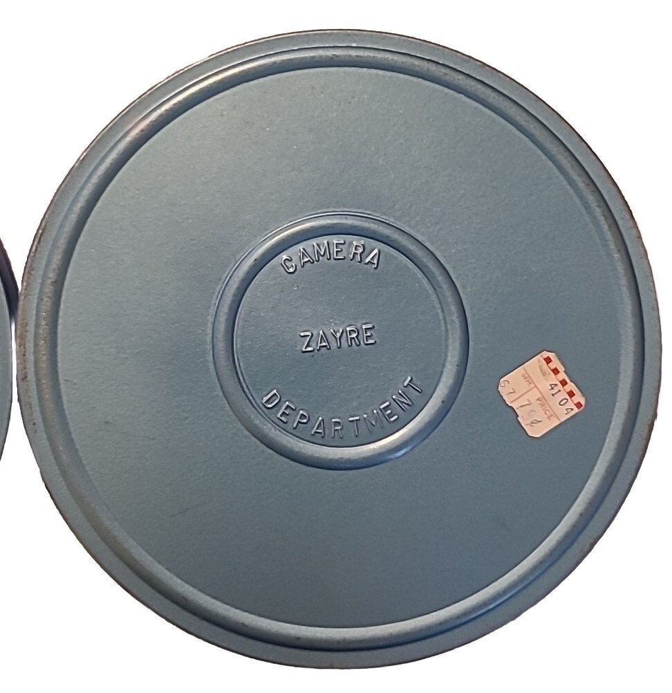 Lot Of 2 -Zayre’s Dept. Store 8MM Empty Film Reel & Metal Canister – From 1960’s