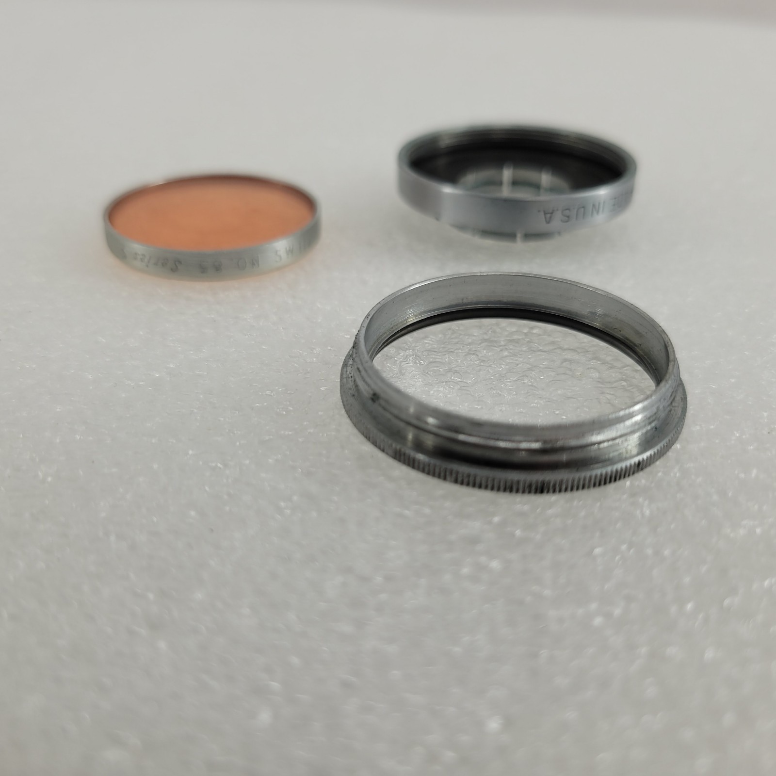 VINTAGE KODAK SERIES V FILTER ADAPTER RING 3/4 IN. 19MM Plus Daylight Filter