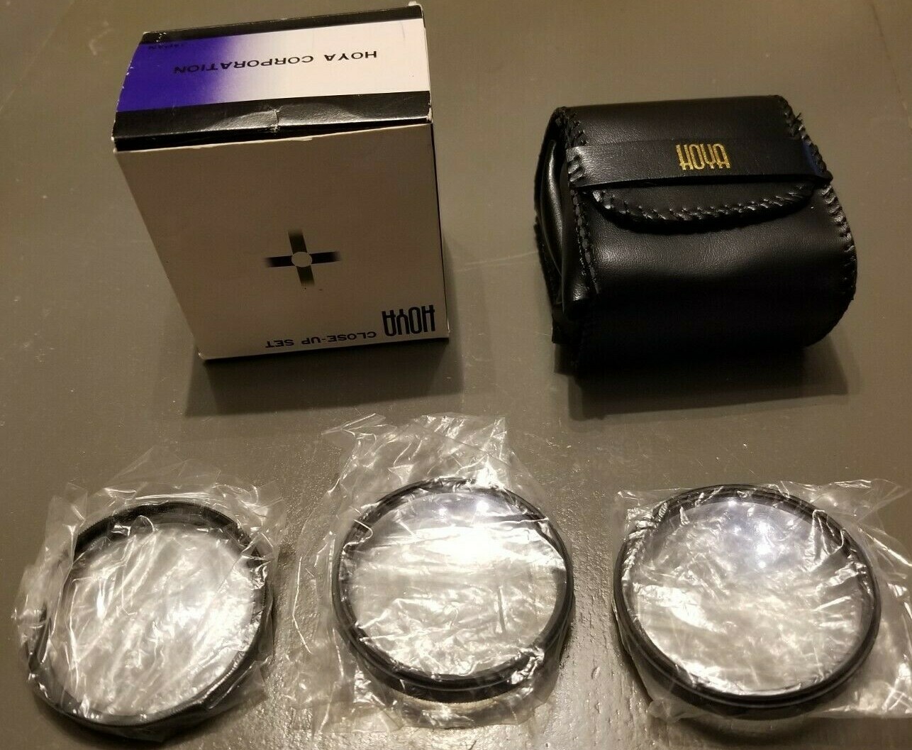 Hoya Close-Up Set 49mm 49.0s +1.2.4 +1 +2 +4 Camera Lens Filter Kit Photography