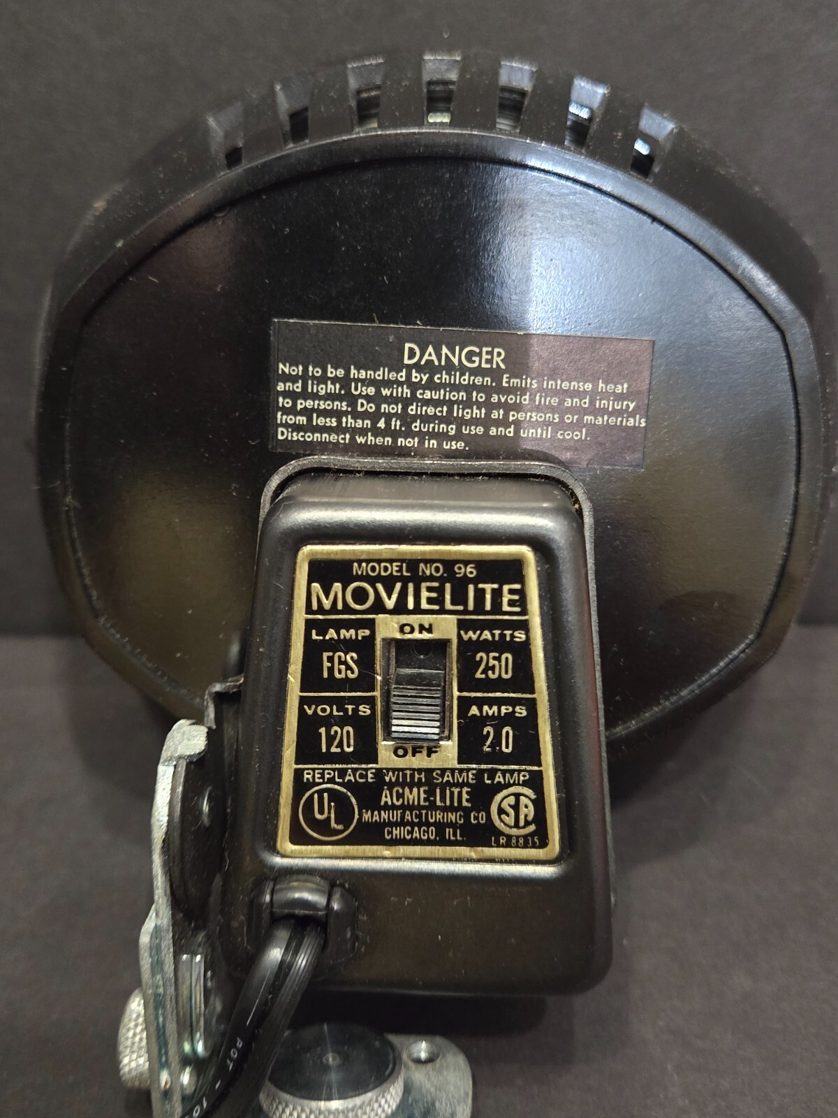 Acme Lite Cameralite Top Mount Model 96 For Super 8 Cameras Original Box Movies