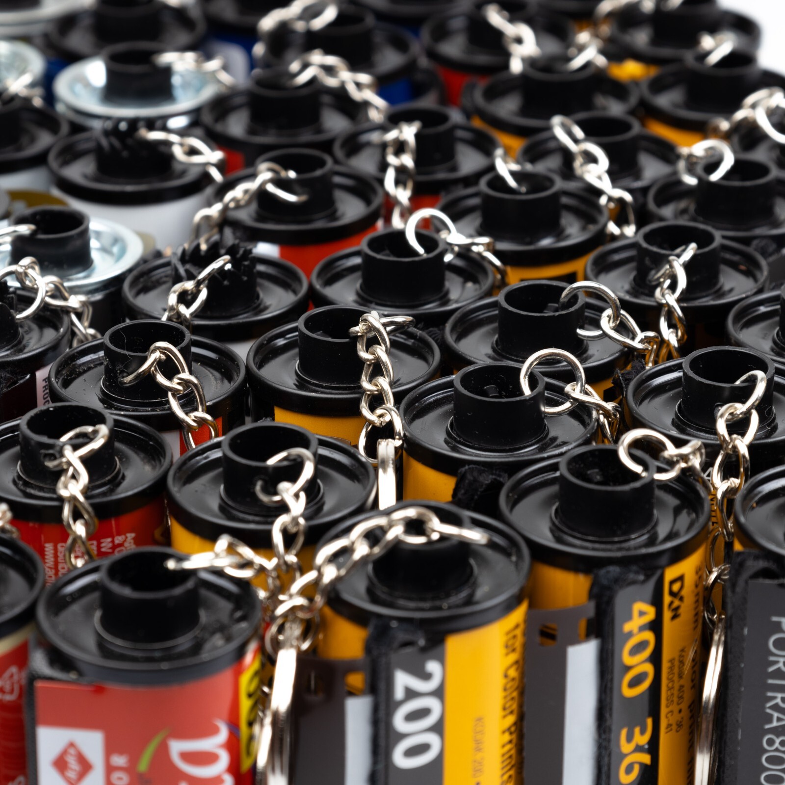 1pc Kodak Fujifilm Agfa Cinestill Ilford Keychain 35mm Film Canister Keyring