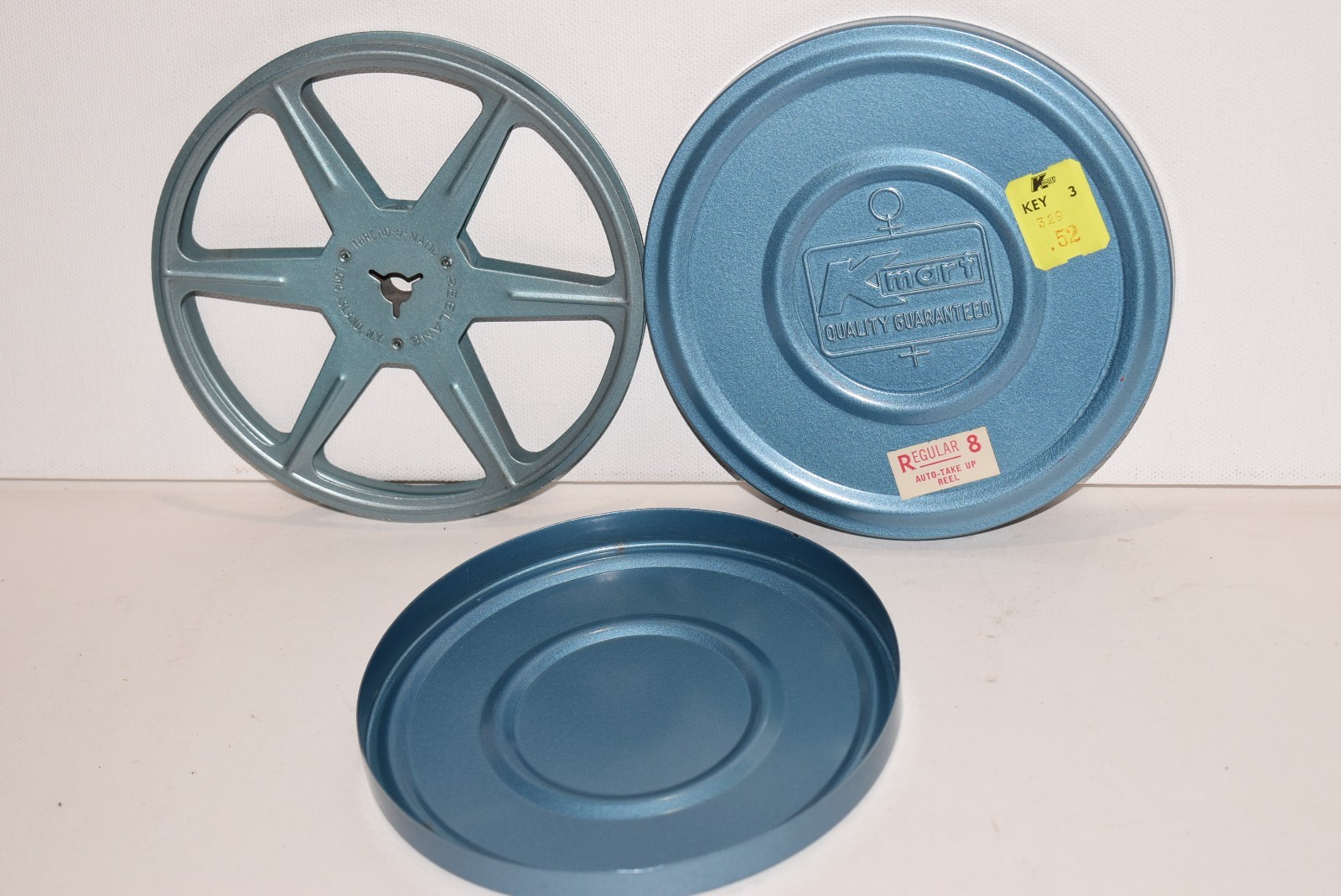 Vintage Kmart 8mm 200 Ft 5 Inches Metal Movie Reel with Metal Case