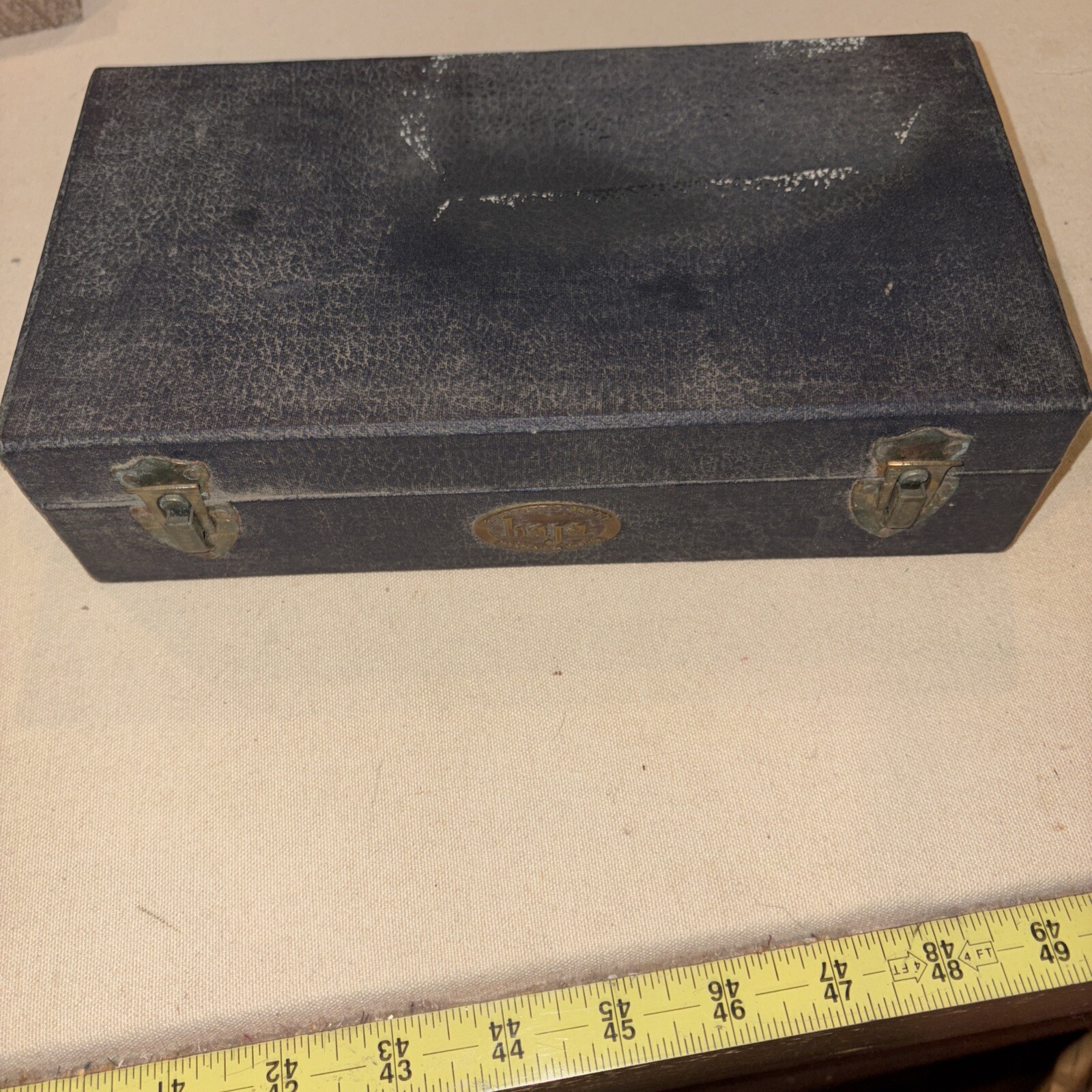 Vintage 1954 Barnett Jaffe Baja Slide Case Holds 100 With Catalog & Pricelist