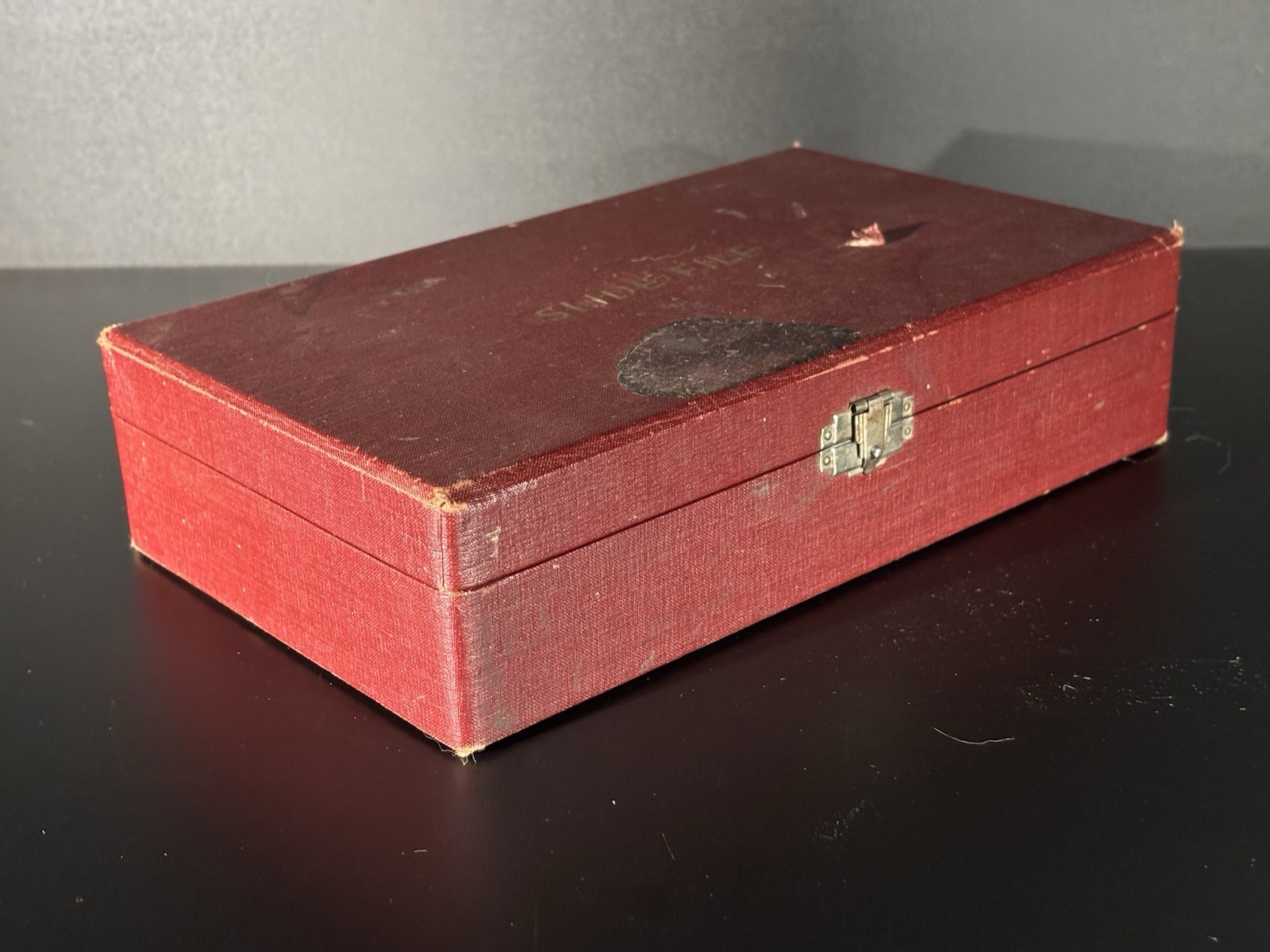 Vintage Barnett & Jaffe Projector Slide Case Pennsylvania Red Box 100 Slots