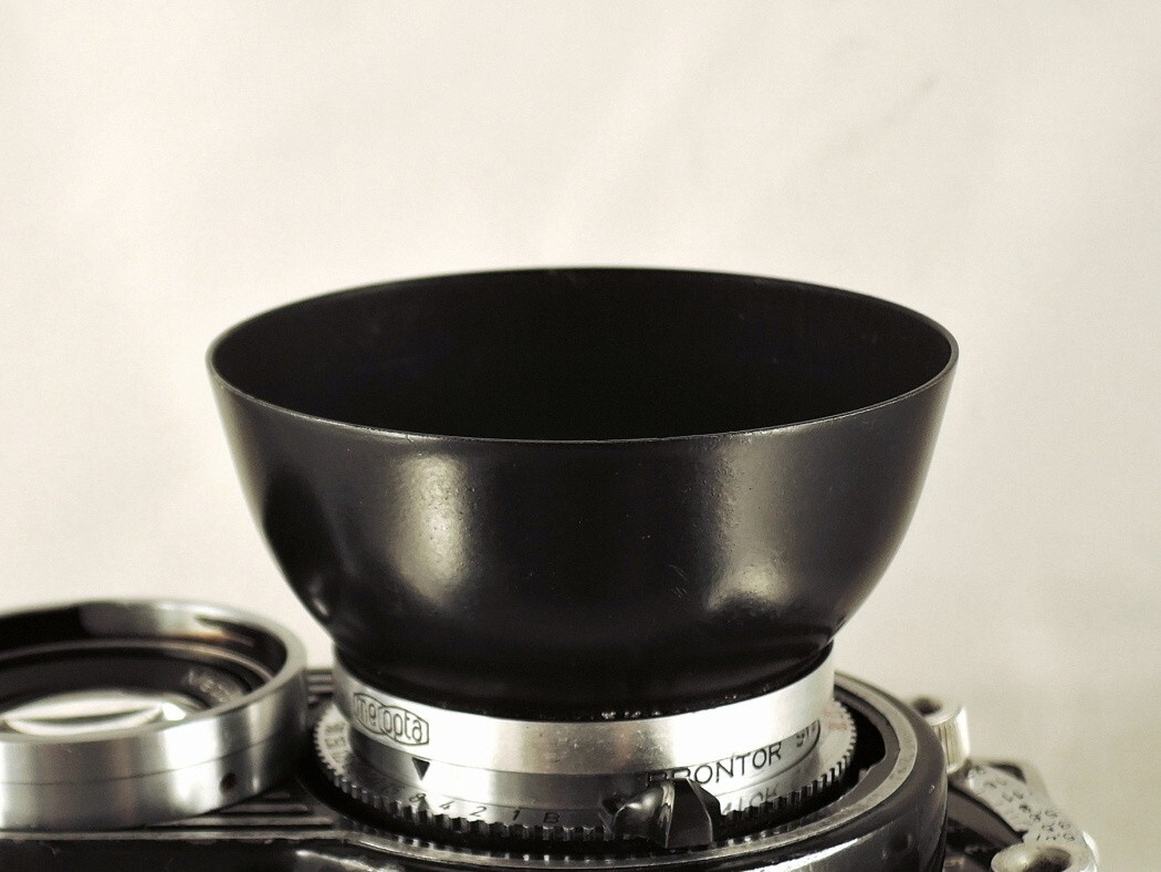 Shade hood Flexaret Meopta round bayonet B40 metal used