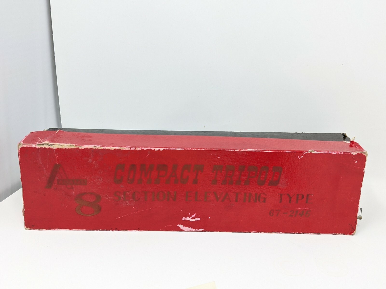 Vintage Adams Compact Tripod 8 Section Elevating Type 67-2145 W/ Carrying Case