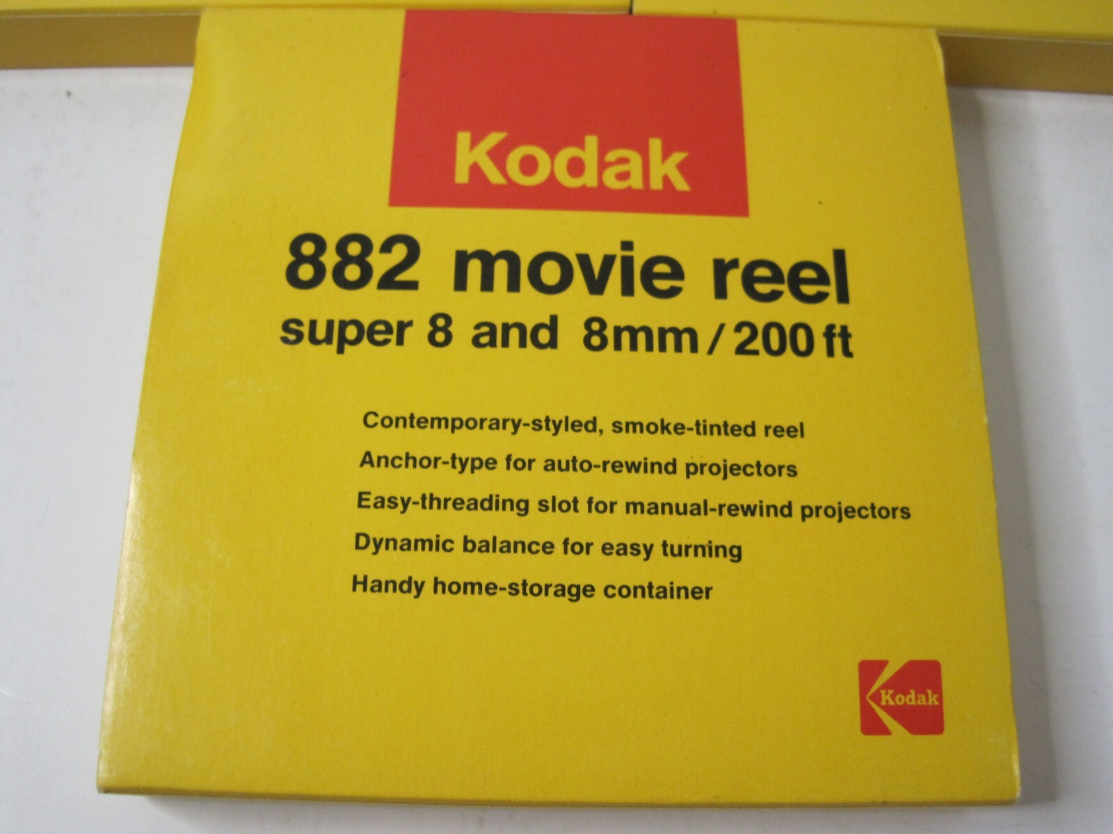 Lot of 3 Kodak 882 Movie Reel Super 8 and 8mm 200ft in Box D882, CAT178 5203