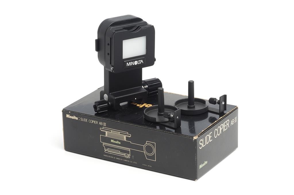 Minolta Auto Bellows III Set Focusing Rail Macro Stand ABIII