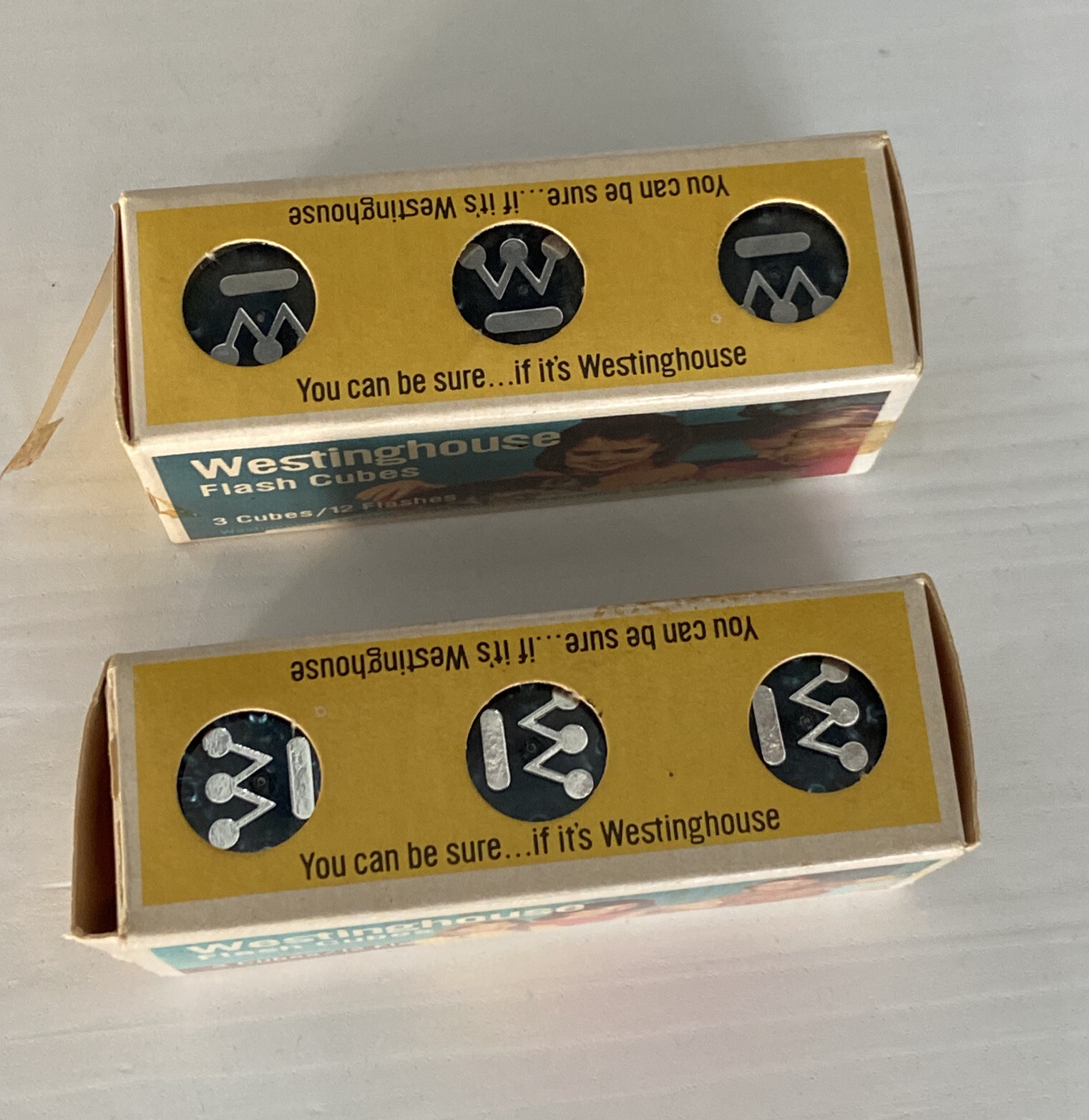 Vintage Westinghouse Flash Cubes 3-Pack 12 Flashes Lot of 2 New Unused