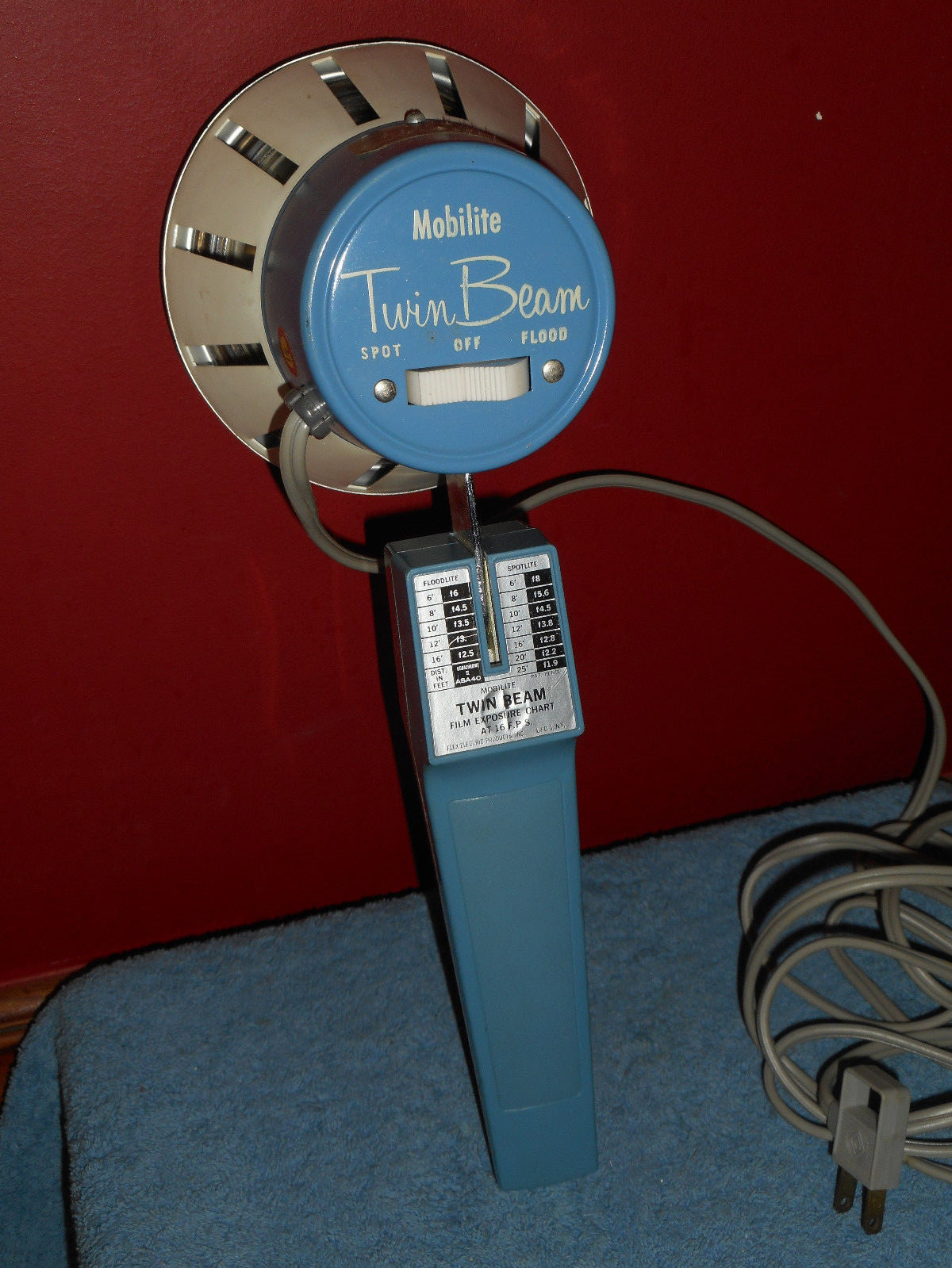 SYLVANIA MOBILITE Twin Beam Tilting SPOT FLOOD LIGHT #3400 Zoom Lamp in Box