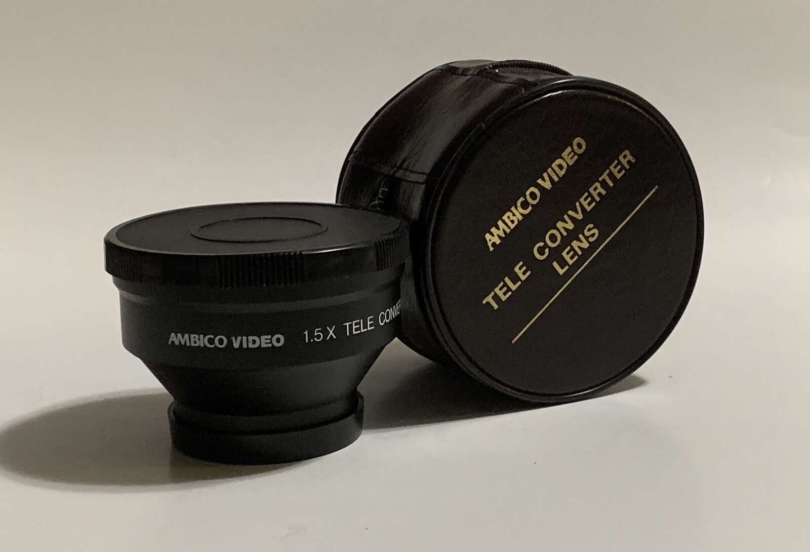 Ambico Video V-0312 1.5X Tele Converter Camera Lens W/ Case Made In Japan