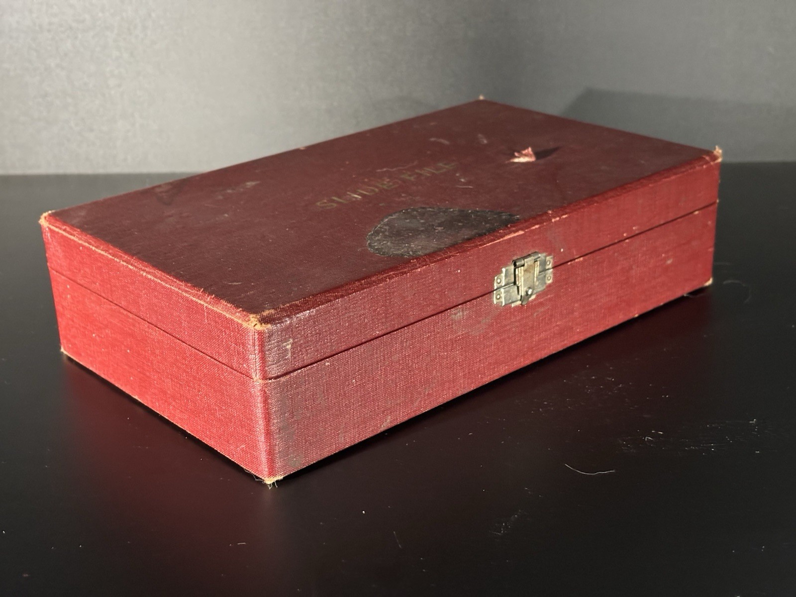 Vintage Barnett & Jaffe Projector Slide Case Pennsylvania Red Box 100 Slots