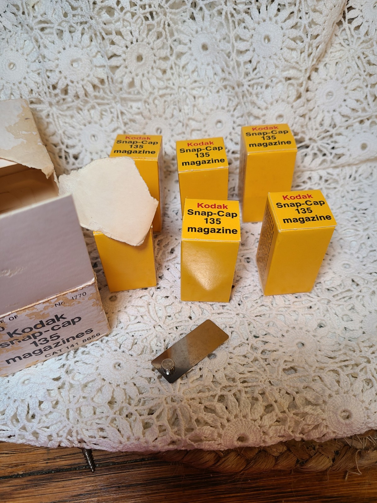 Lot of 6 Kodak Snap-Cap 135 Film Magazine New Old Stock SEALED BOXES