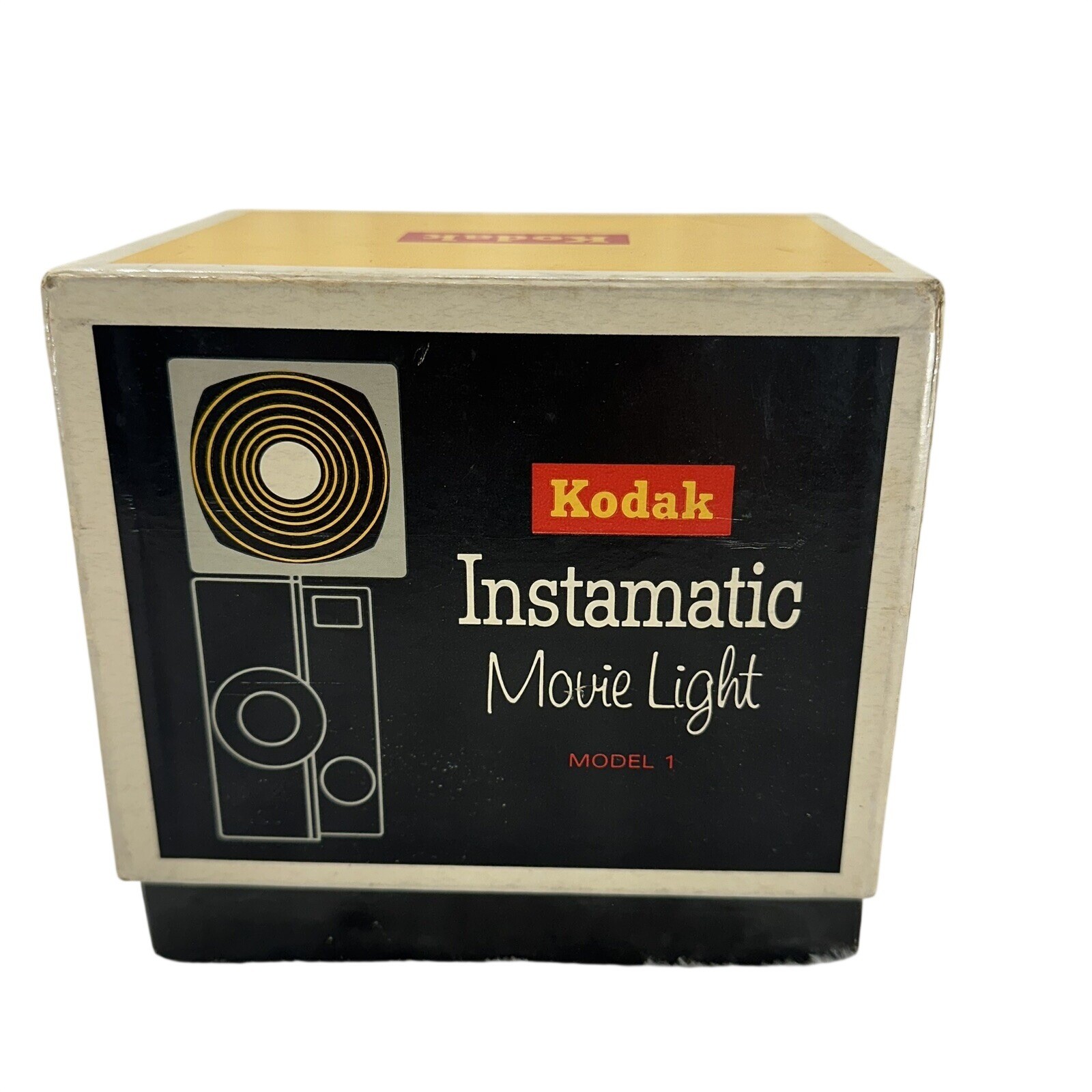 Vintage Kodak Instamatic Movie Light Model 1 in original box, No. D375. Works.