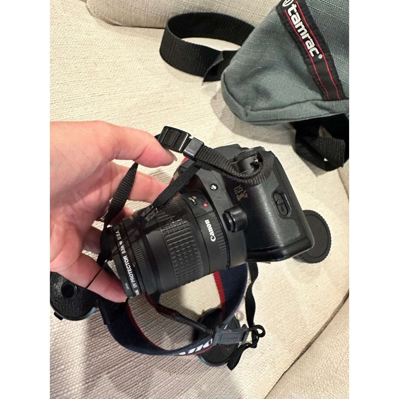 Vintage Canon EOS Rebel G Camera and case 1990’s PARTS ONLY