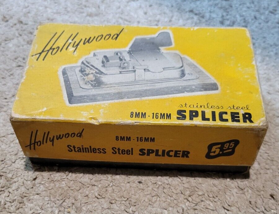 Vintage Hollywood Stainless Steel Splicer 8mm-16mm