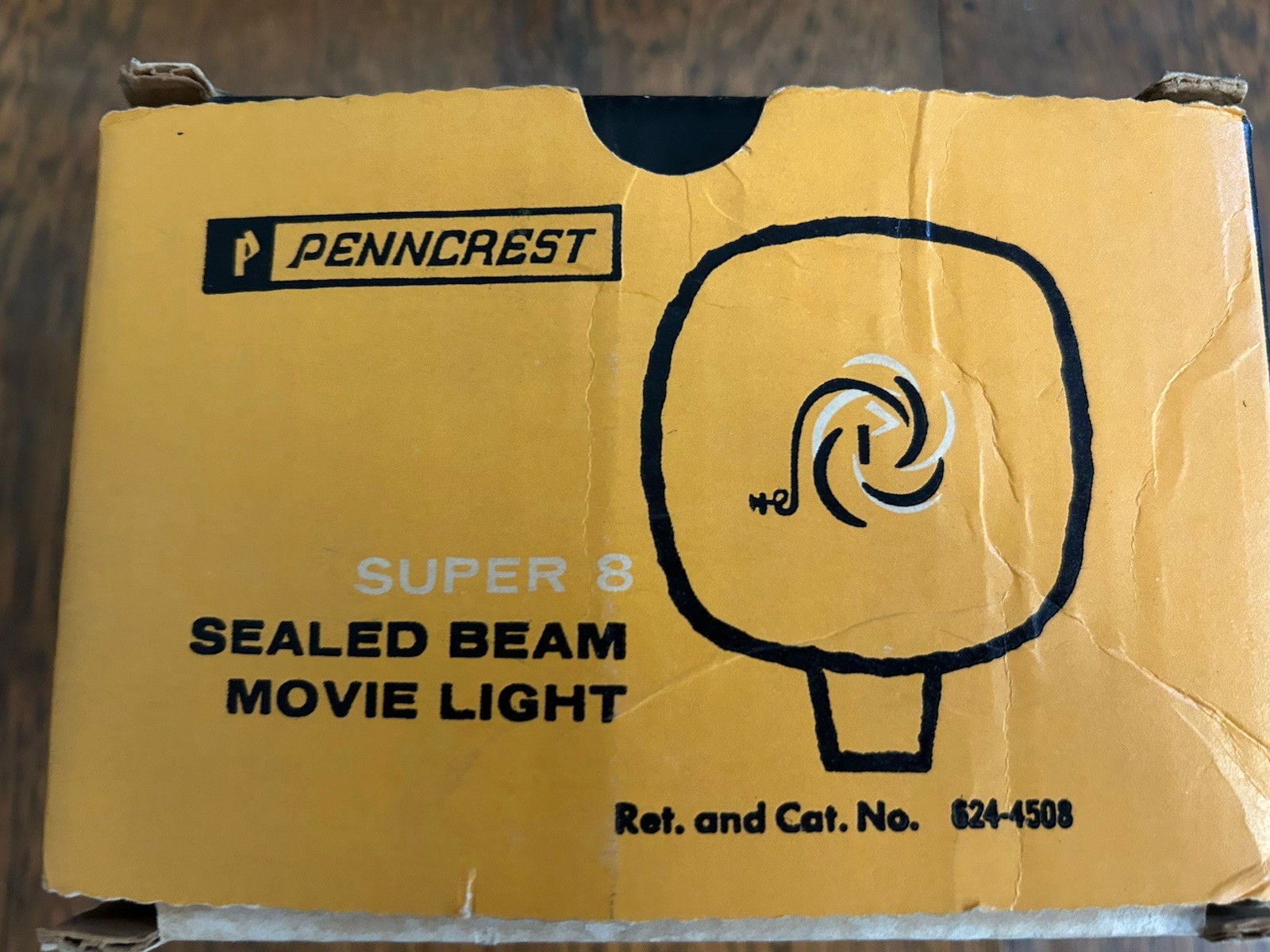 Vintage Penncrest Super 8 Sealed Beam Movie Prop Photography Light w/ Box WORKS