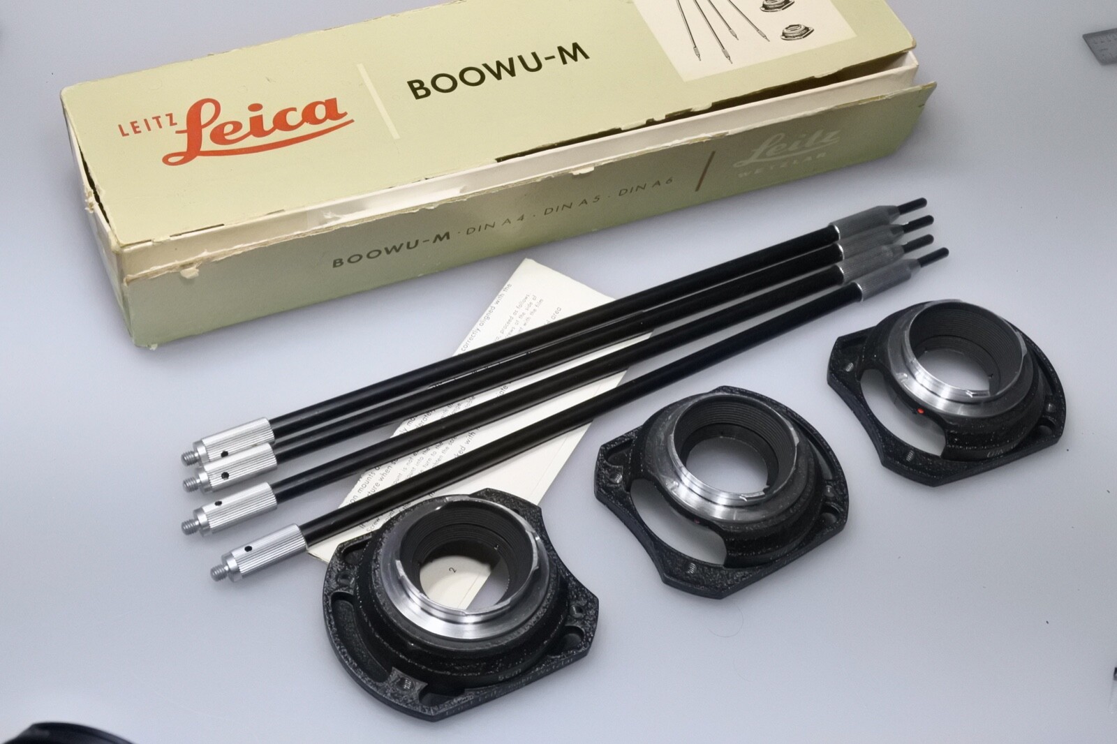 LEITZ LEICA BOOWU-M COPY STAND DIN A4, DIN A5, DIN A6 excellent 5cm