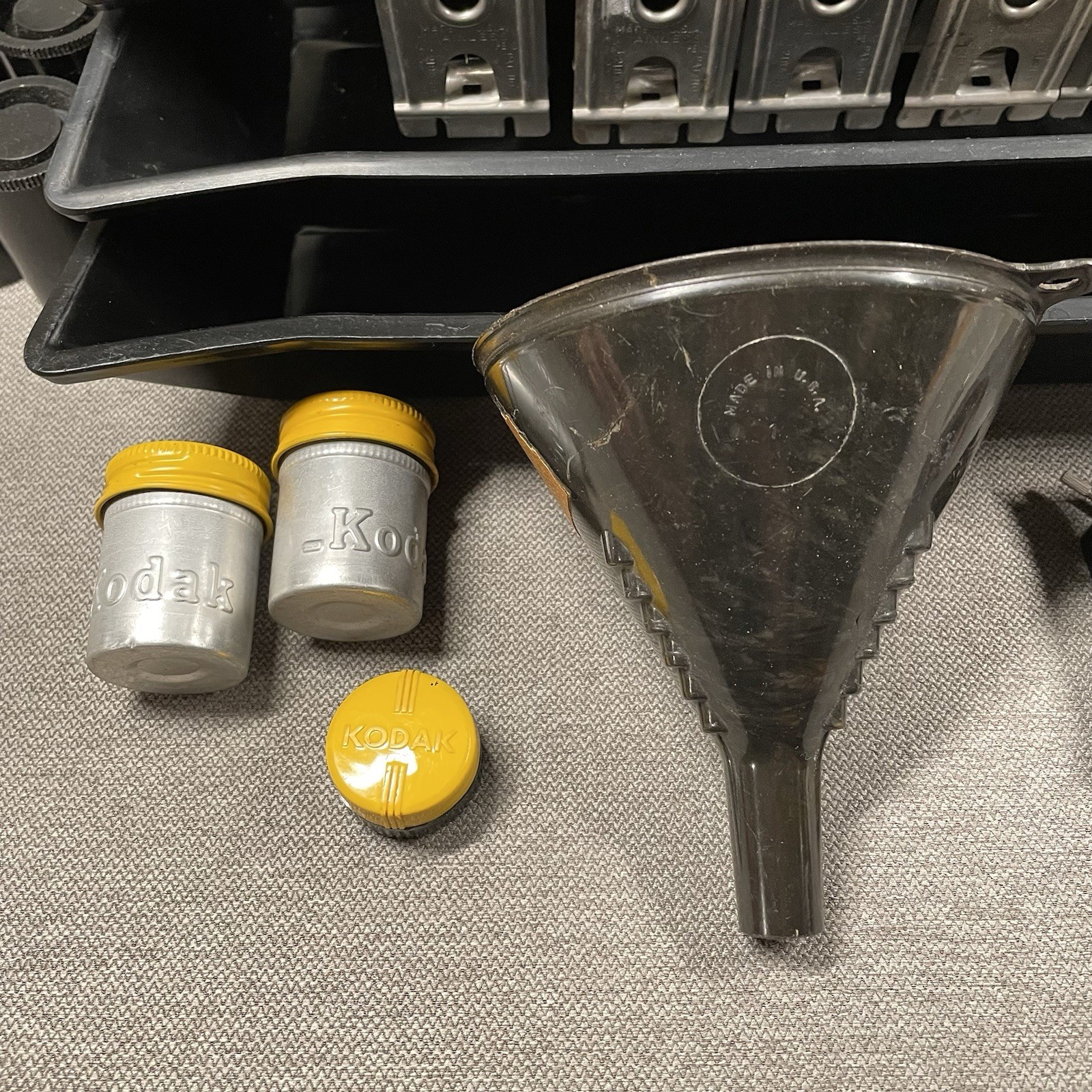 Vintage Dark Room Photography Equipment Lot Bundle Kodak FR Company Chicago Ace