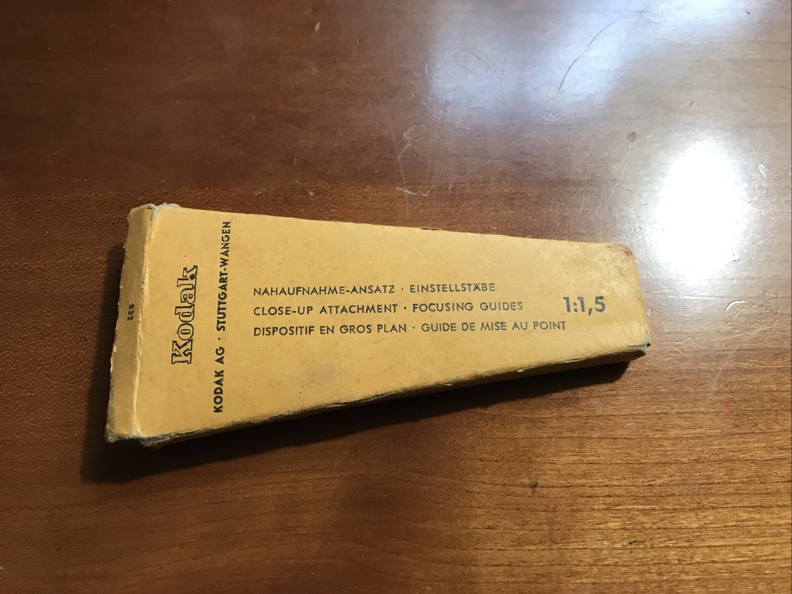 KODAK AG CLOSE-UP FOCUSING GUIDES 1:1,5 IN NICE BOX; G0811