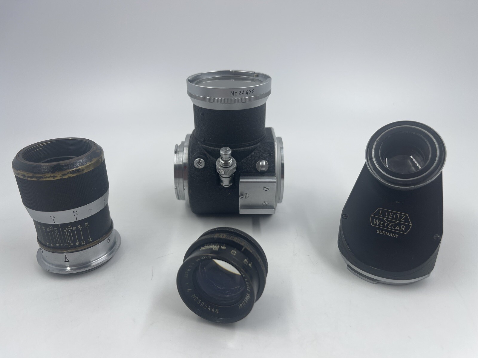 Leitz Wetzlar system E.Leitz Elmar 1:4 f=9cm black/chrome Fits Leica M Camera