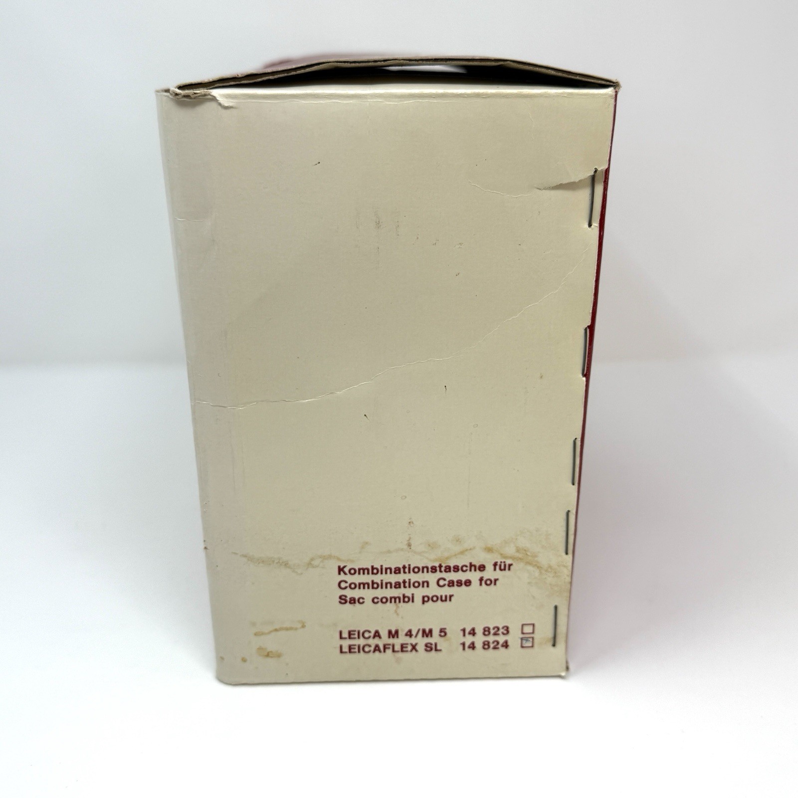 Vintage 70s Leitz Wetzlar Leicaflex SL Empty Box & Camera Advertisement Tag