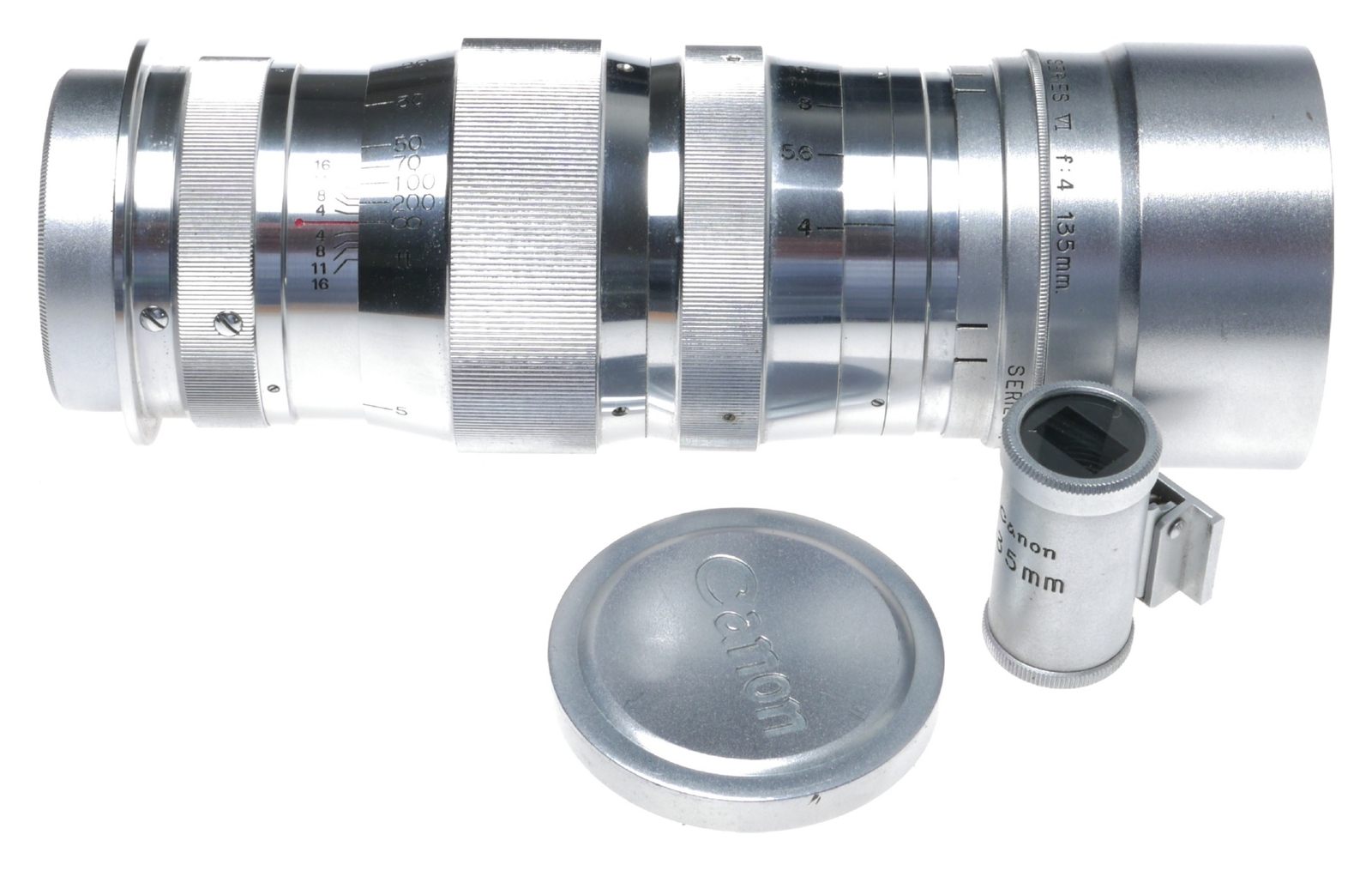 Leica M39 Canon Serenar f:4 135mm Camera Telephoto Lens Finder