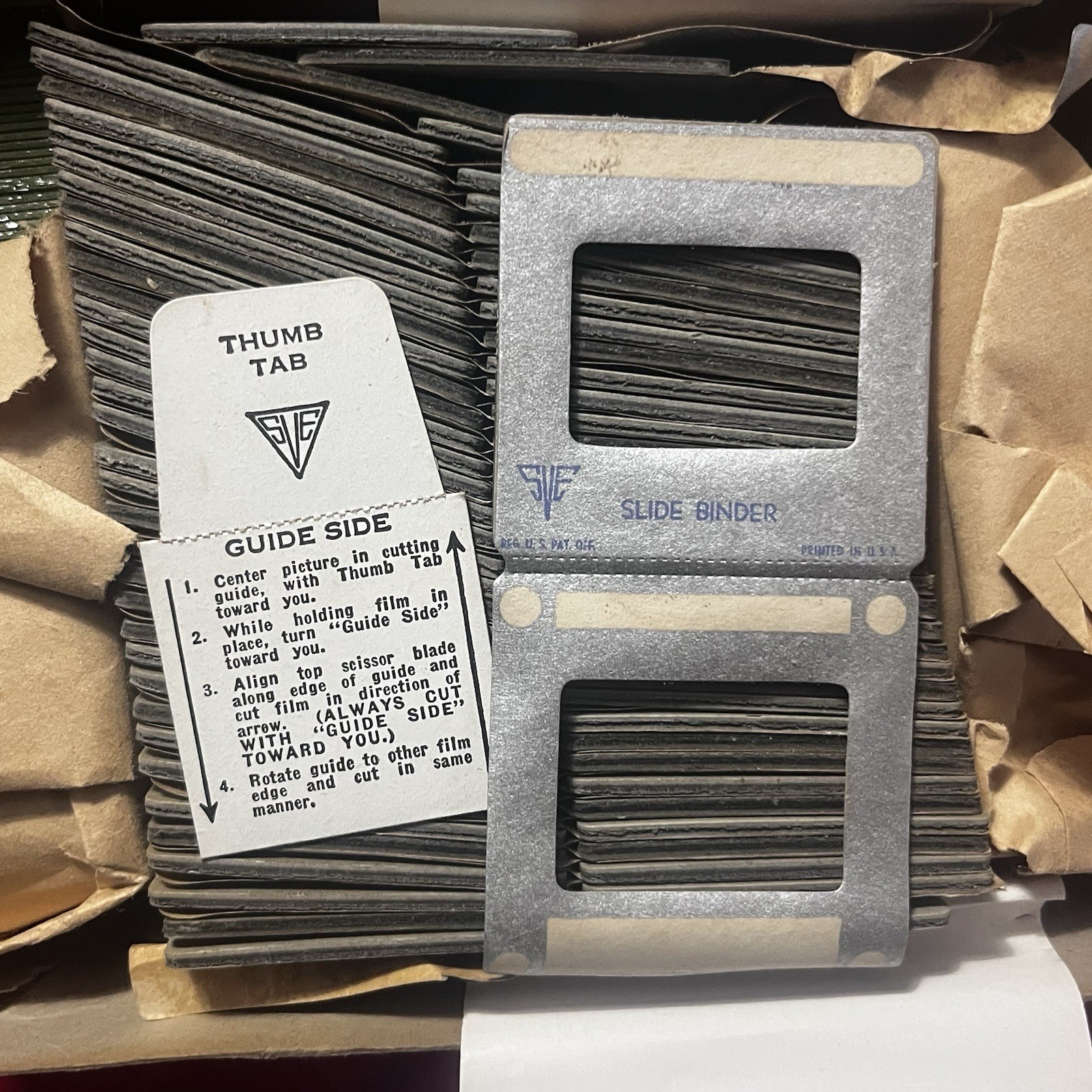 SVE Slide Binders Film Near Full Box Opened Pre Owned Unused Vintage 1950s