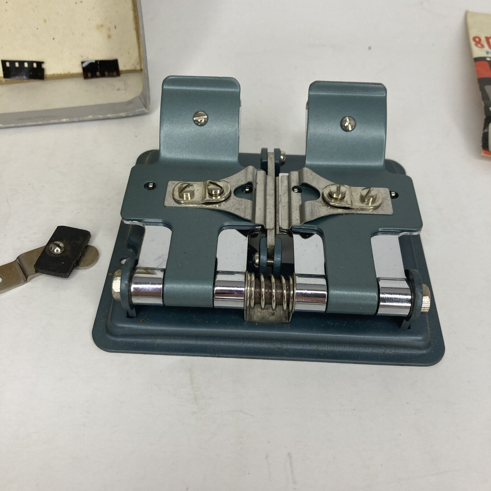 Vintage LPL Film Splicer 8mm & 16mm in Original Box + Sears 8mm Splice Tapes