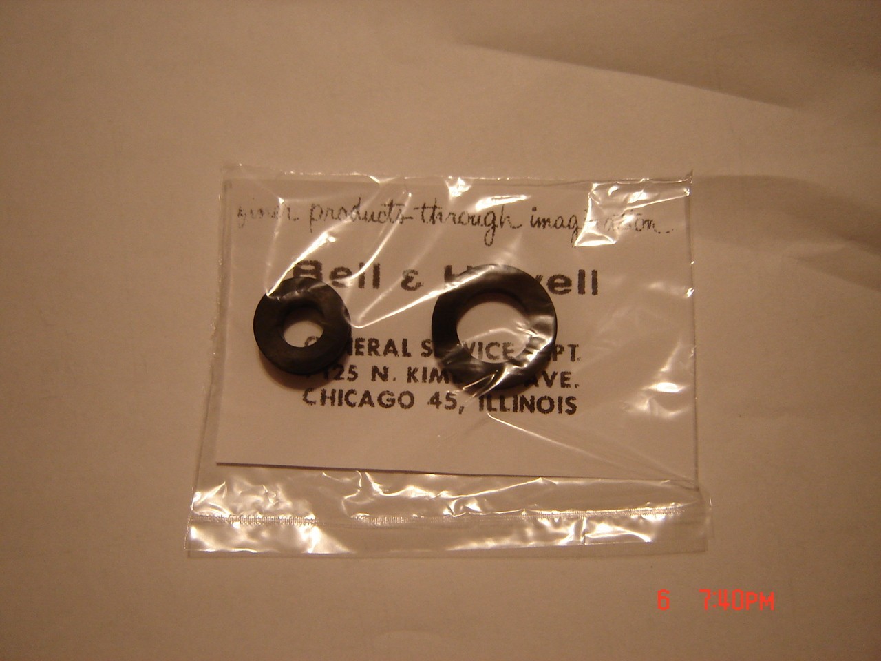 Bell & Howell 346/56/58/59/456/57/58/59A/461/62/67/71 *2 Rubber TIRES,Tall,Short