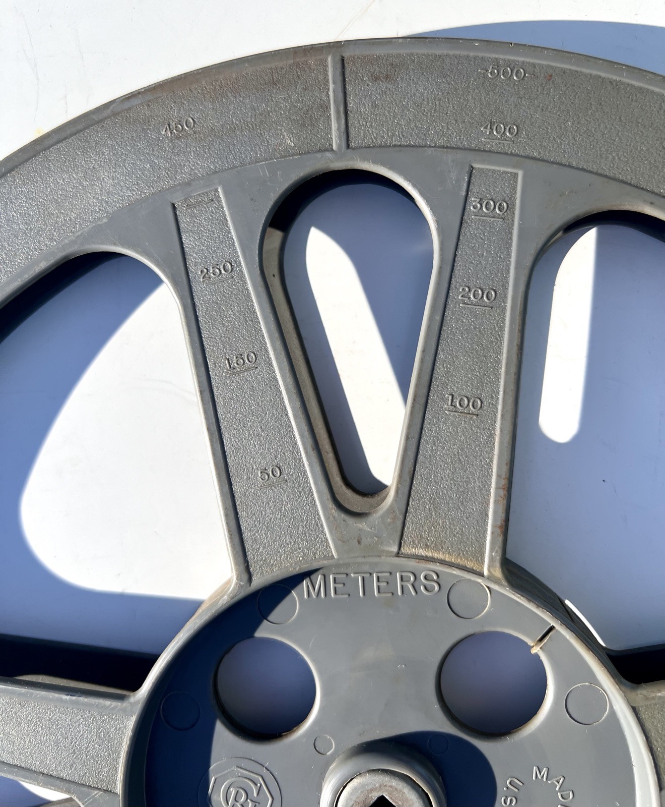Vintage 16MM GB Grey Plastic Movie Reel 13-3/4” Motion Picture Take Up Reel