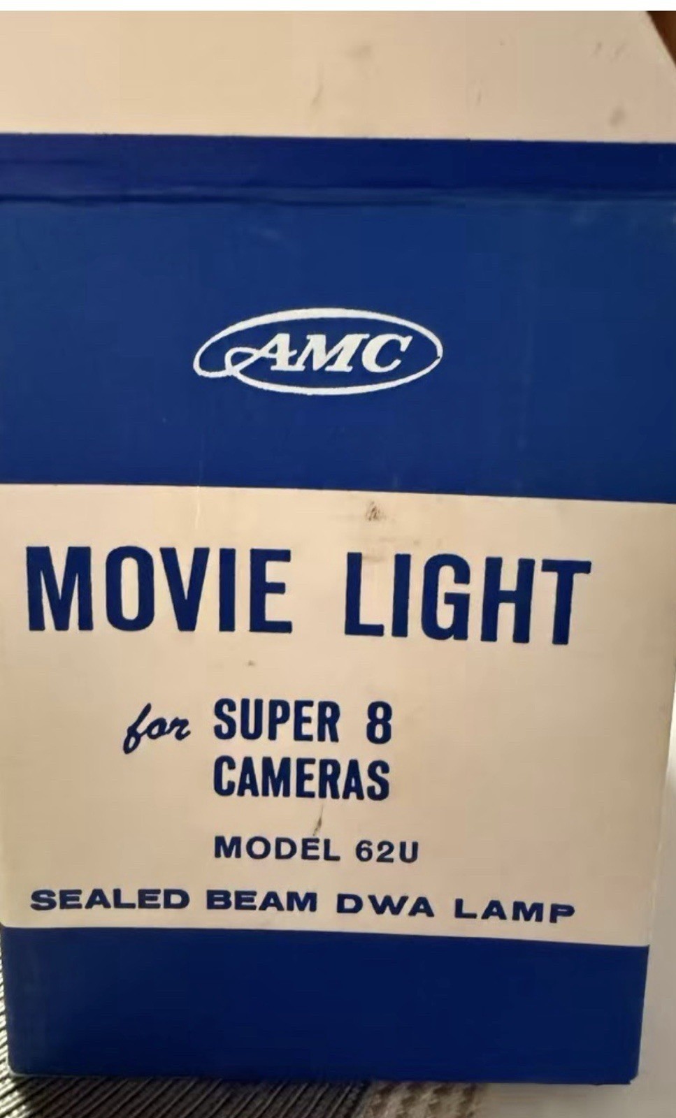 Vintage 1960s AMC Movie Light Model 62U Super 8 Sealed Beam DWA GE Bulb MINT