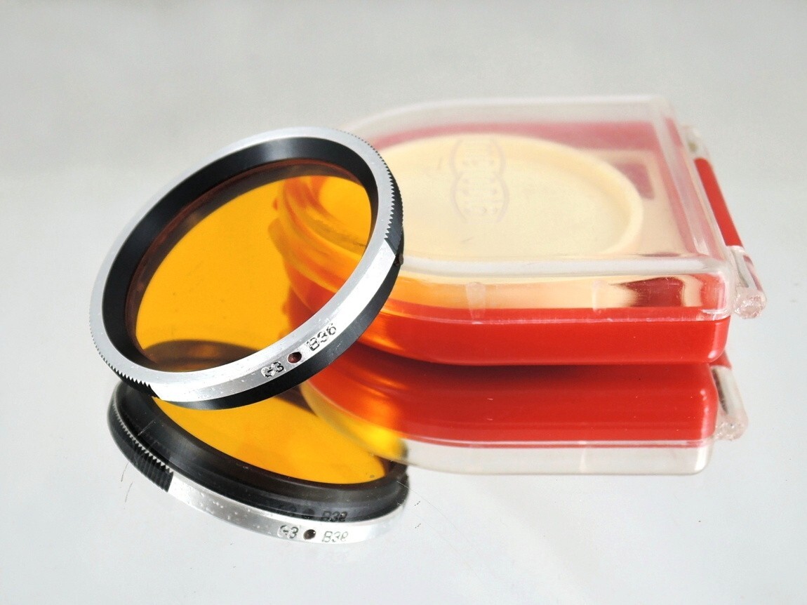 Flexaret G3 B36 Orange Filter MEOPTA Genuine Accessories Bayonet Good Glass