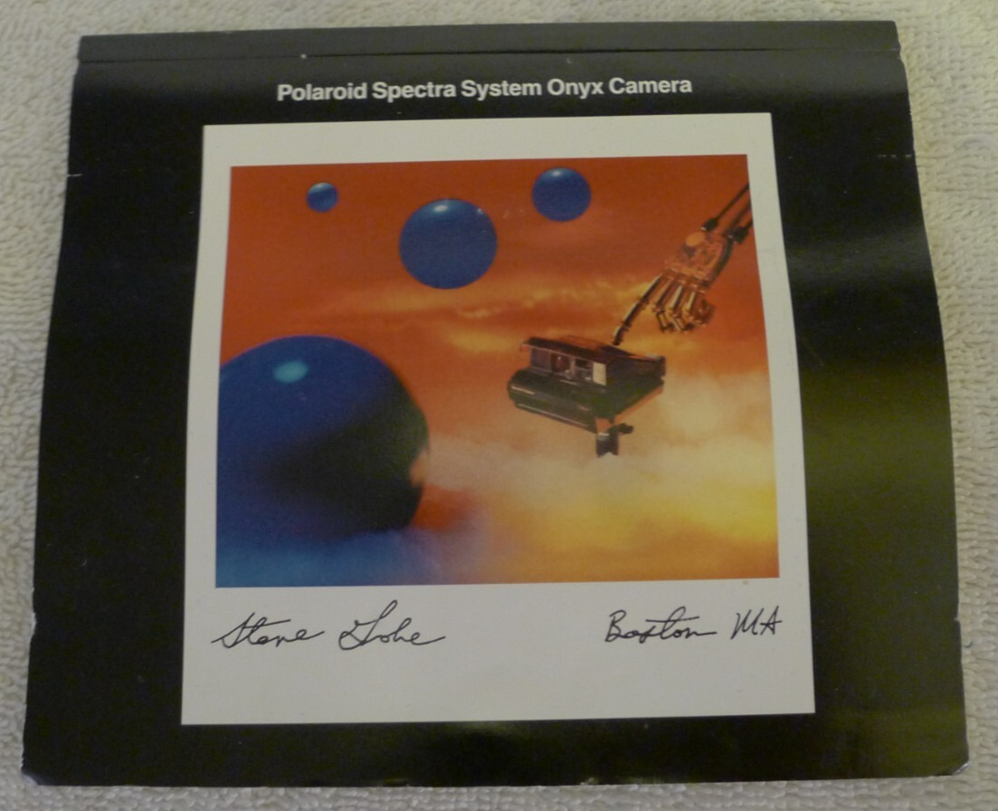 Polaroid Spectra Onyx Black Hard Case AND Operating Owner’s Manual