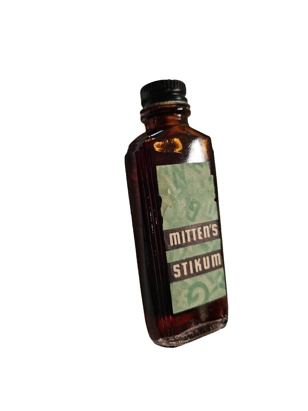 1940’s Mitten’s Stikum full bottle used for a Professional Movie Titlers set