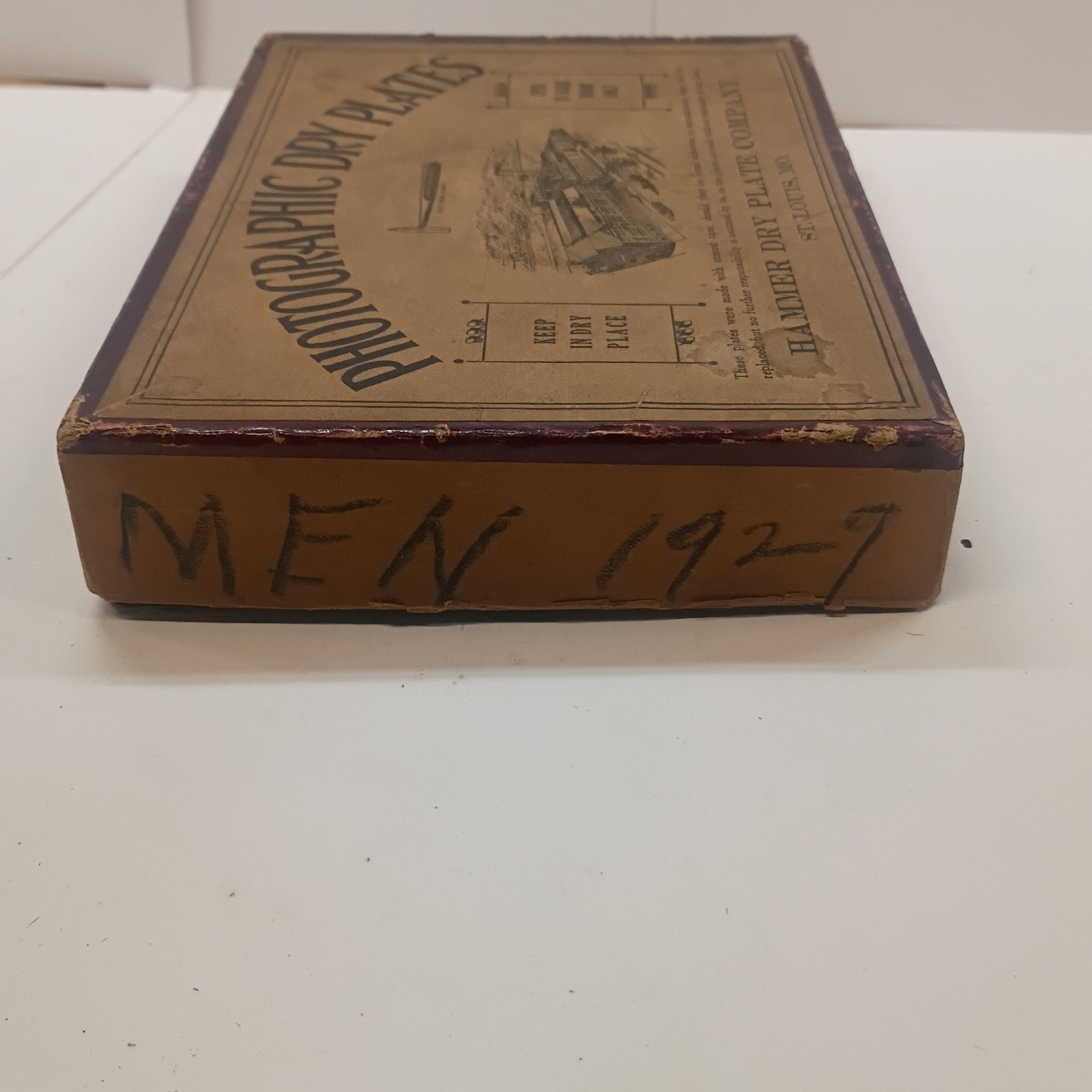 Antique Photo Dry Plates & Box By Hammer Dry Plate Company