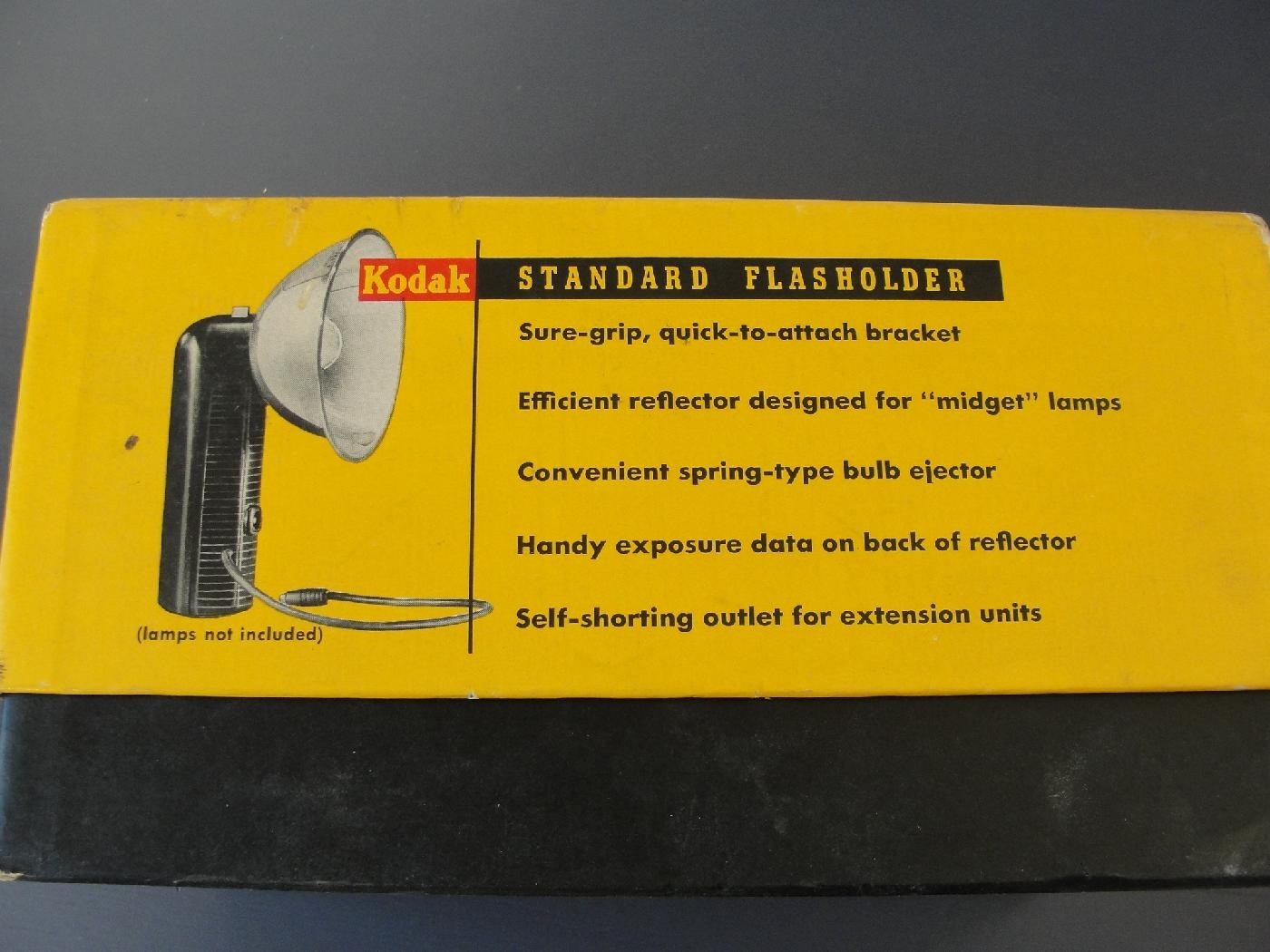 Vintage Kodak Standard Flasholder Flash Holder w/Original Box and Instructions