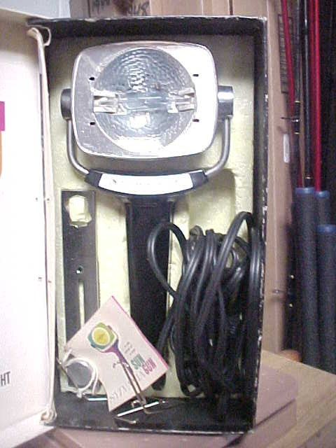 Vintage Sylvania Sun Gun Movie Light SG-1 Handheld Video Camera Lamp 120V Tested