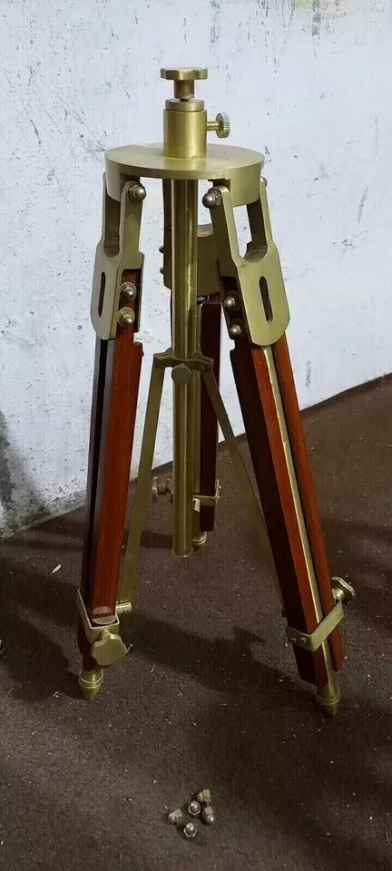 Tripod Antique Vintage Theater Stage Industrial Spot Light Tripod Stand
