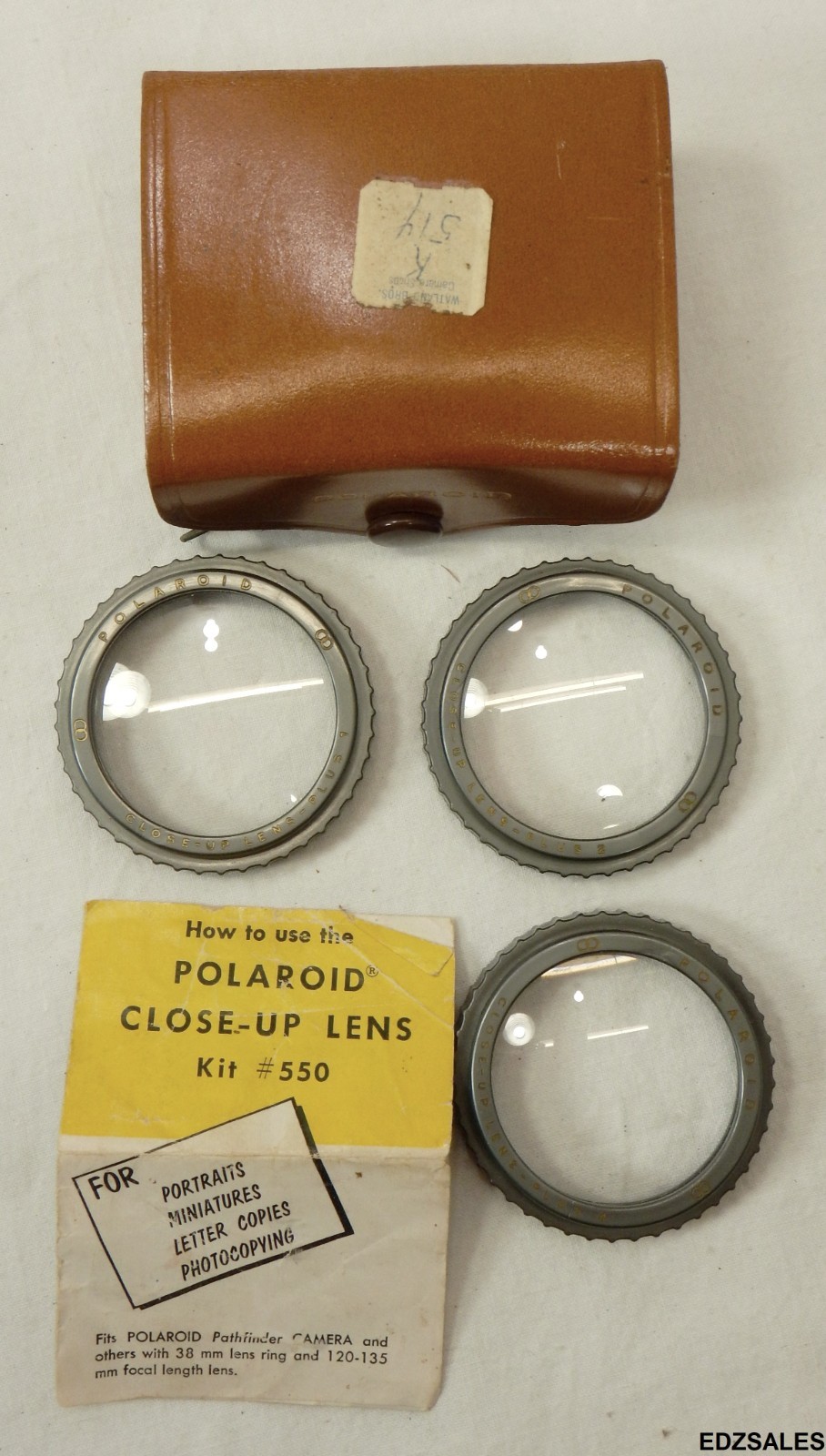 Polaroid Lens Kits – 550 Close-Up, 551 Filter Yellow Polarizing Shade Kit