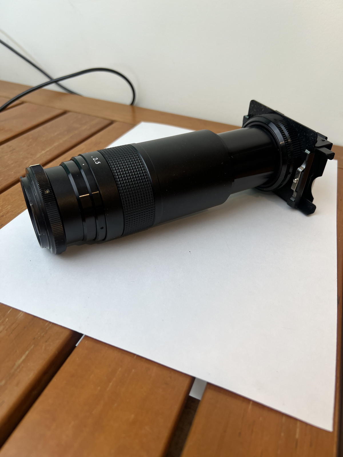 Vintage 2.5 x Zoom Slide Duplicator for SLR Camera by Bush & Meissner