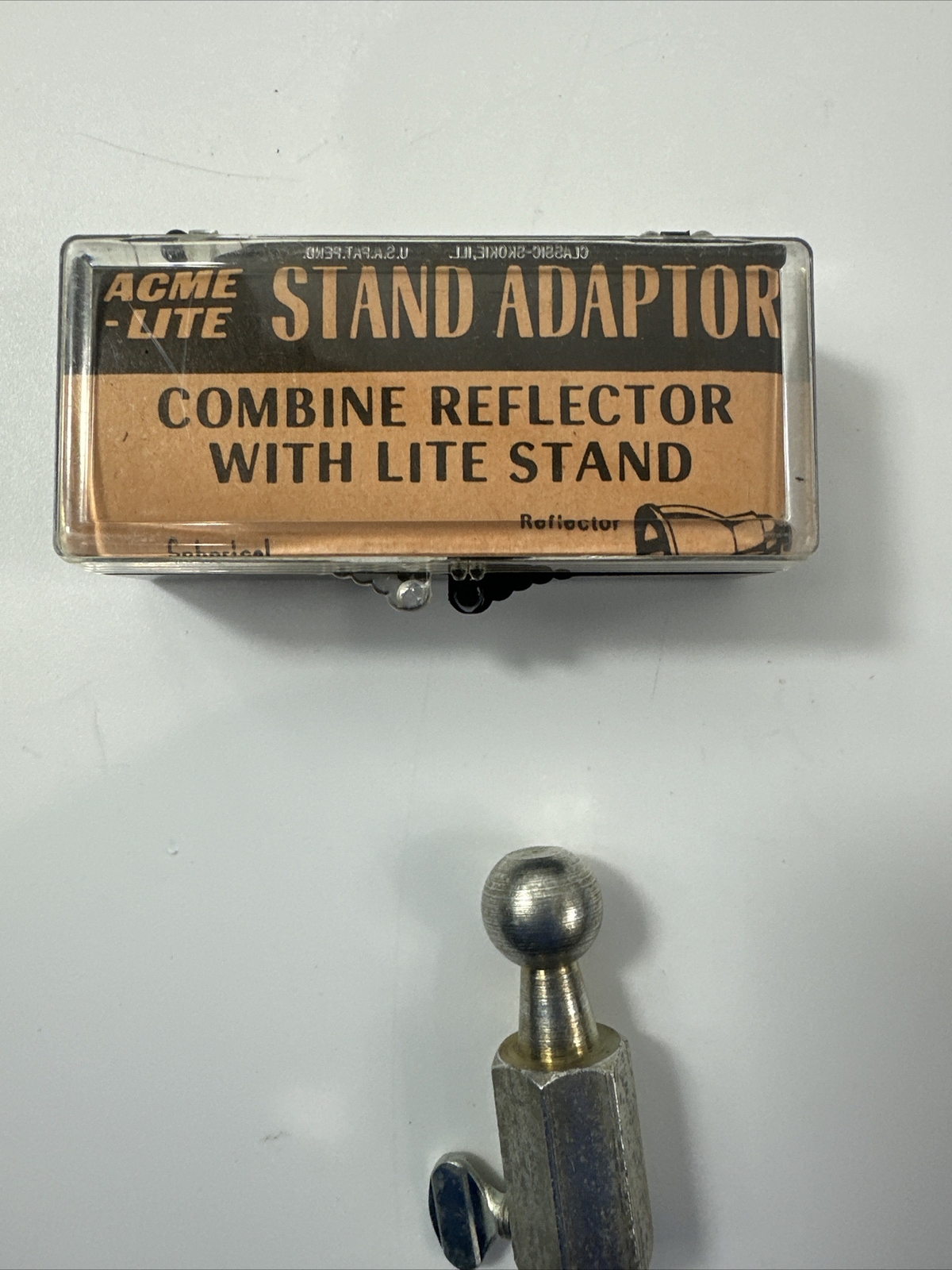 Vintage Acme Lite Stand adapter Combine reflector with lite stand ball connectio