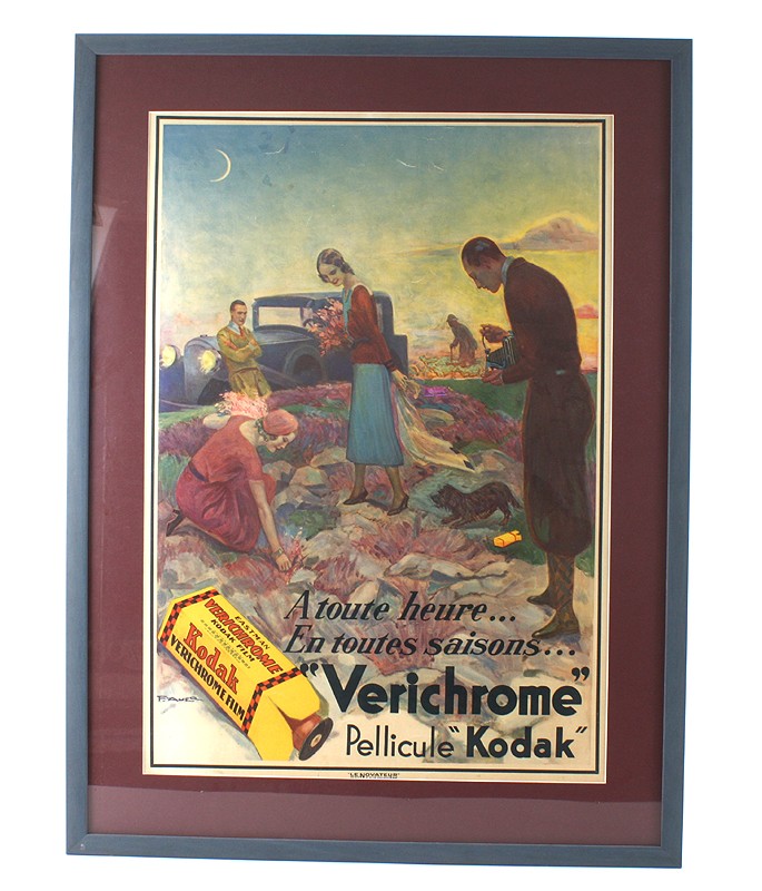 KODAK VINTAGE FRENCH POSTER FOR VERICHROME FILM/cks/191780