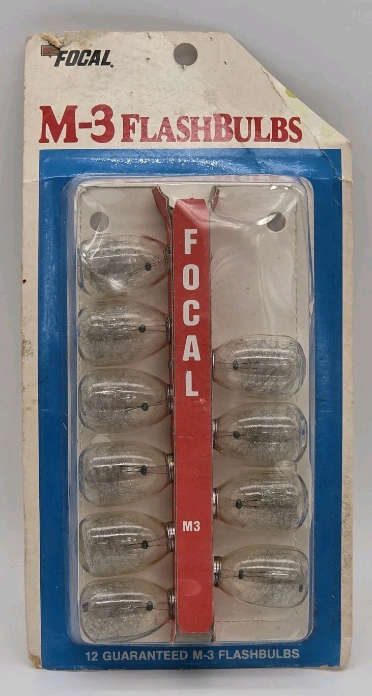Focal M3 Flash Bulbs Photoflash Camera Clear Kmart VTG Lot Of 10