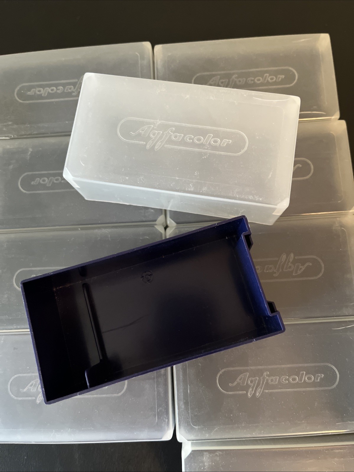 Lot Of 10 Plastic Agfa 1970’s Vintage Slide Trays Containers ￼