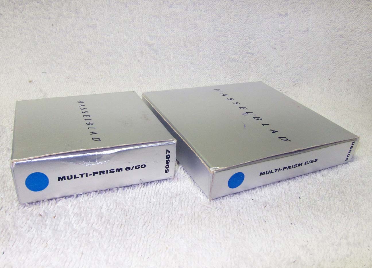 TWO Hasselblad/Zeiss MULTI-PRISM Filters 6/50 & 6/63 for 500 C/M. MINTY w/Box
