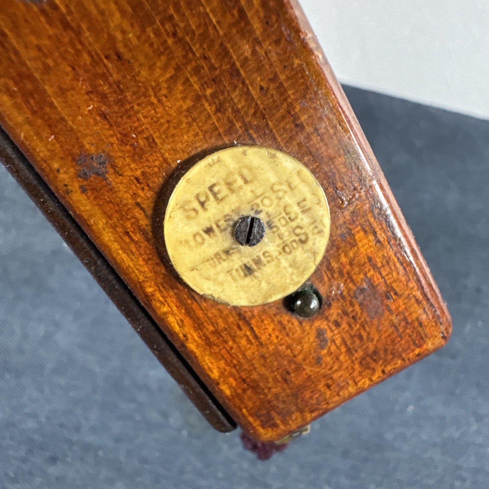 Rare 2.75in Thornton Pickard Extra Rapid Time Shutter Wood Brass For Barrel Lens