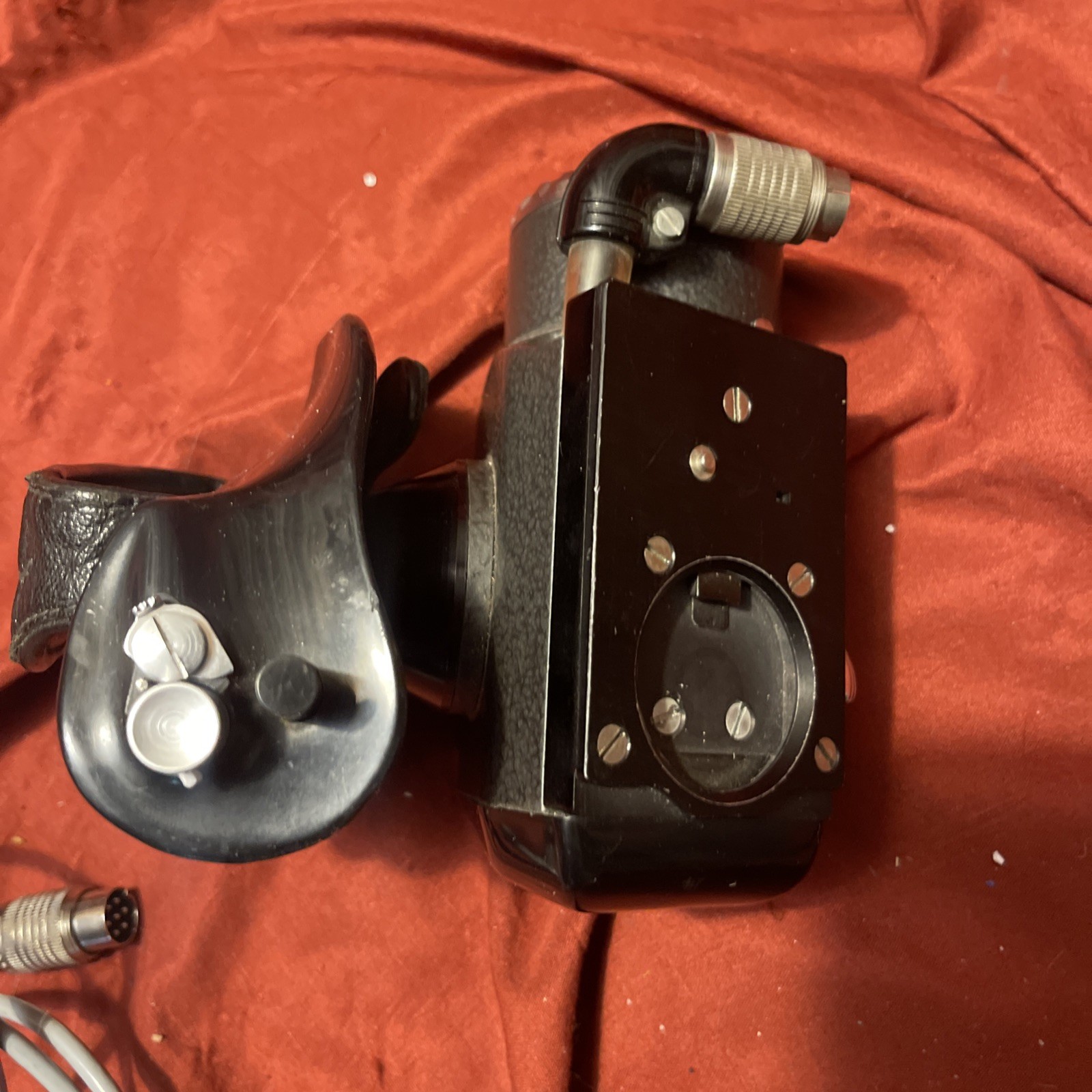 Bolex Anatomical Electric Grip + Battery Holder W/Cable For Bolex H16 RX Camera