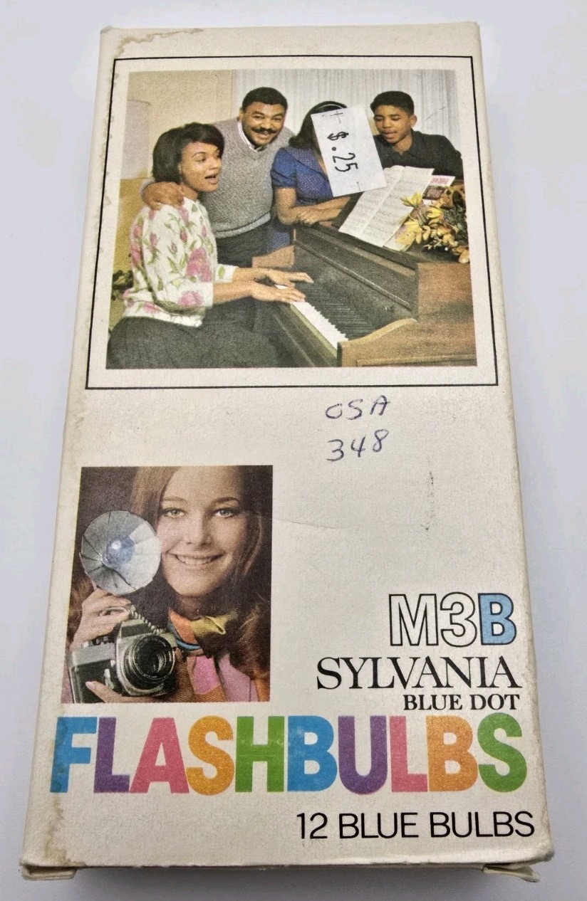 Sylvania Flashcube Flashbulb Blue Dot Super 10 Flip Super Flash M2 No. 0 M3B Lot